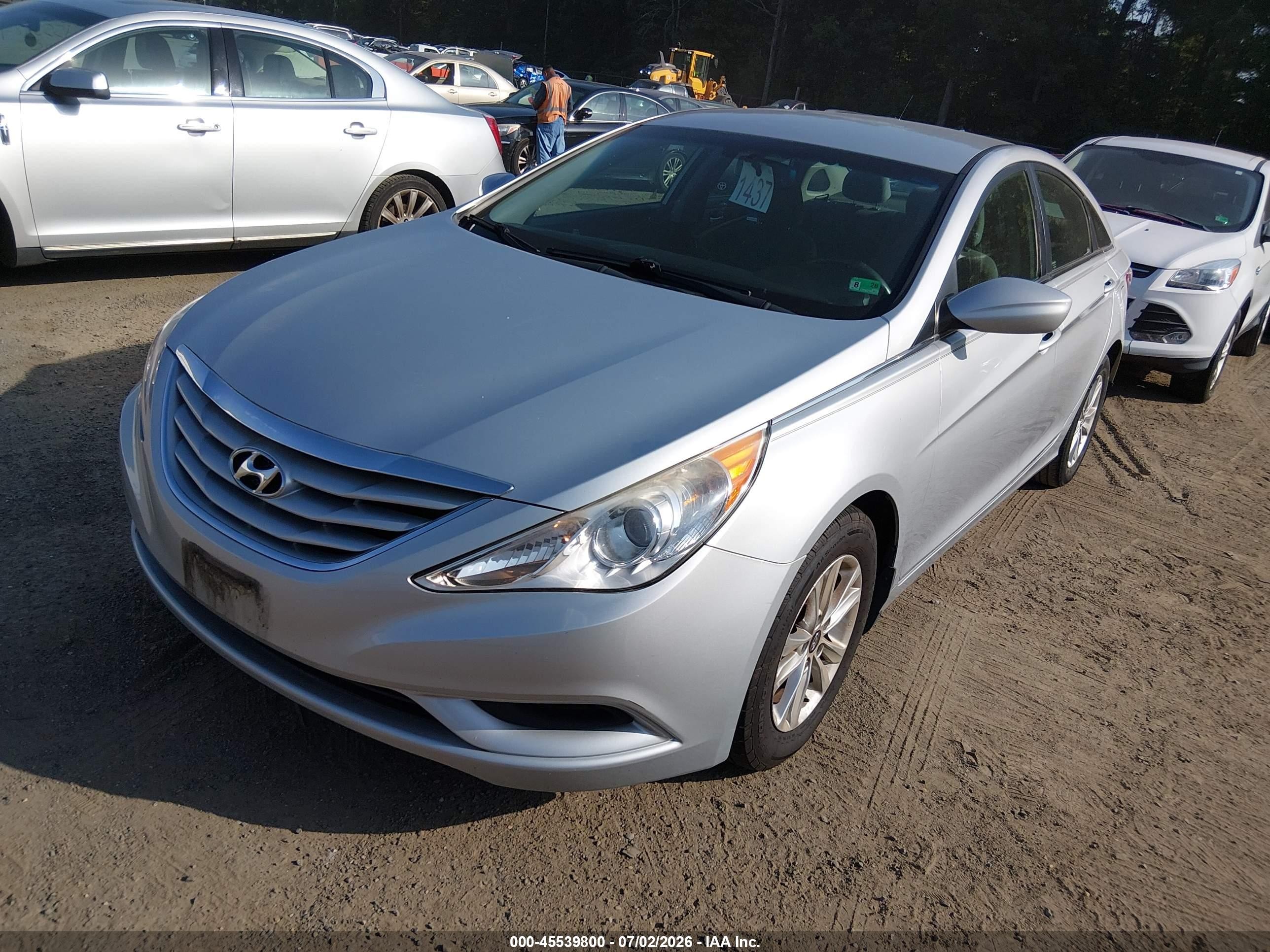 2013 Hyundai Sonata Gls Silver vin: 5NPEB4AC7DH657242