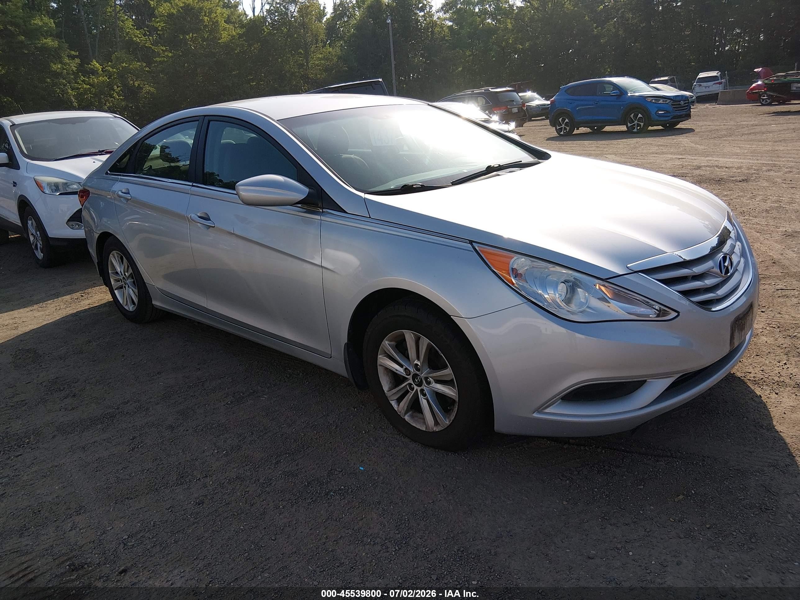 2013 Hyundai Sonata Gls Silver vin: 5NPEB4AC7DH657242