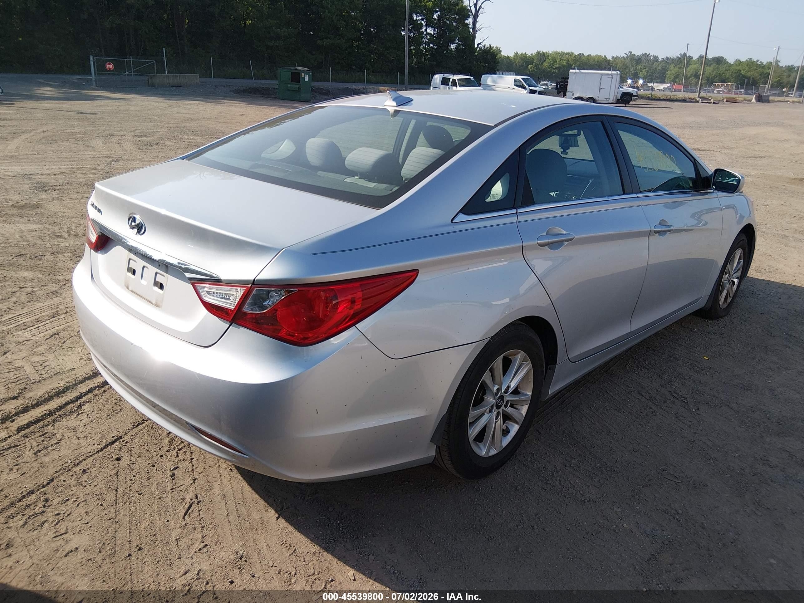 2013 Hyundai Sonata Gls Silver vin: 5NPEB4AC7DH657242