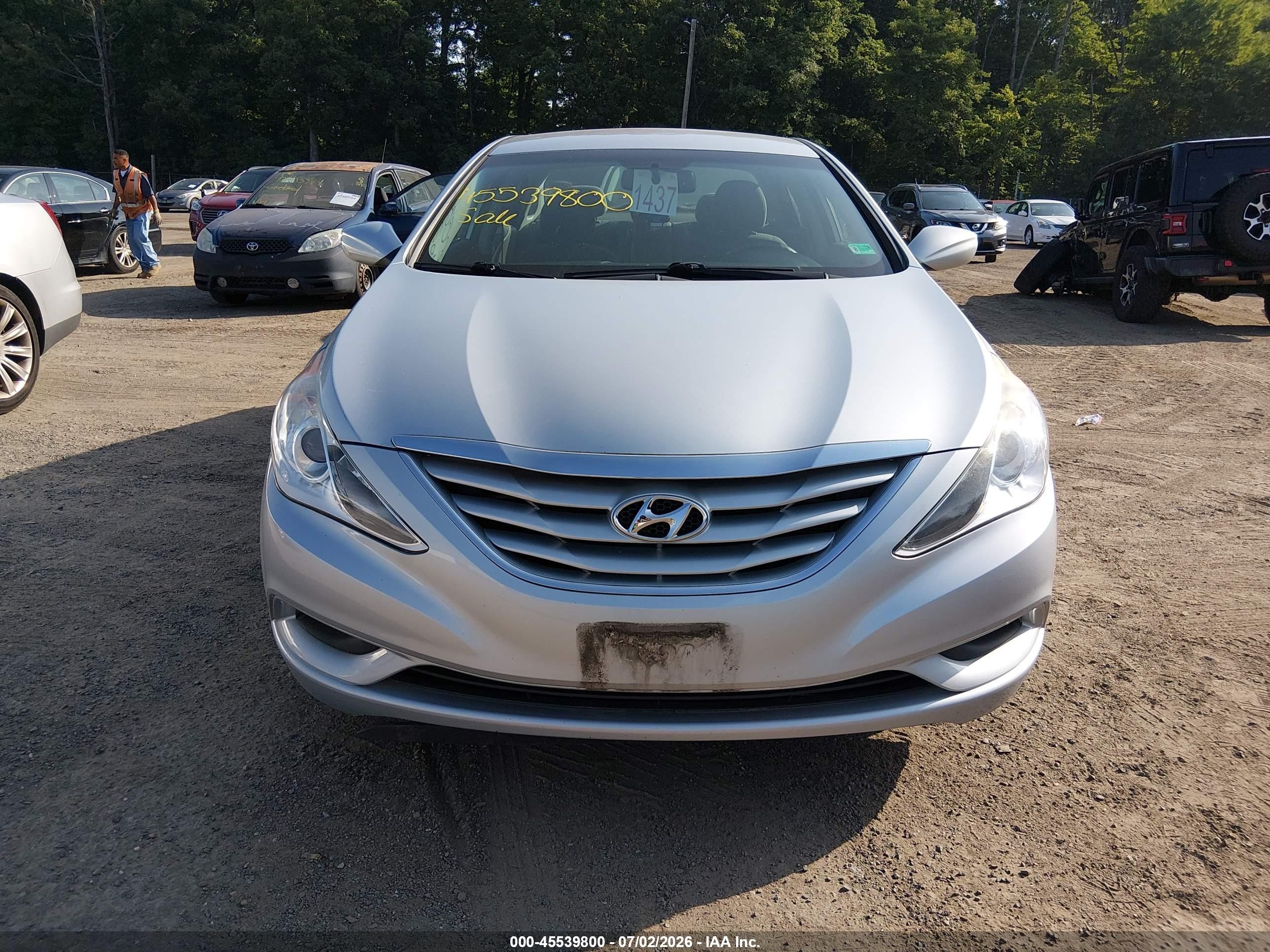 2013 Hyundai Sonata Gls Silver vin: 5NPEB4AC7DH657242