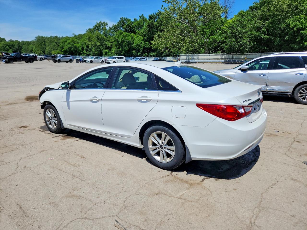2013 Hyundai Sonata Gls White vin: 5NPEB4AC7DH658262