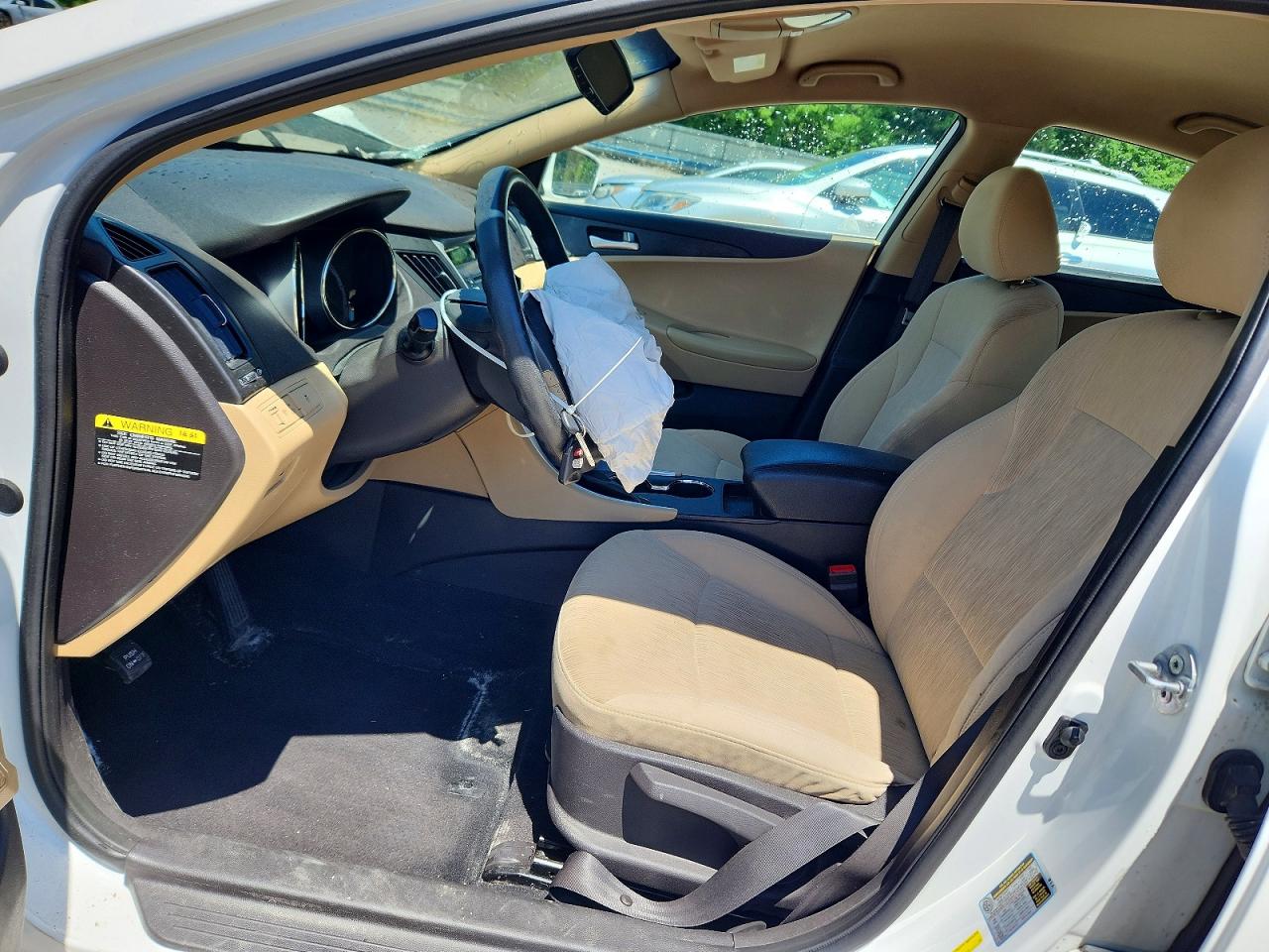 2013 Hyundai Sonata Gls White vin: 5NPEB4AC7DH658262