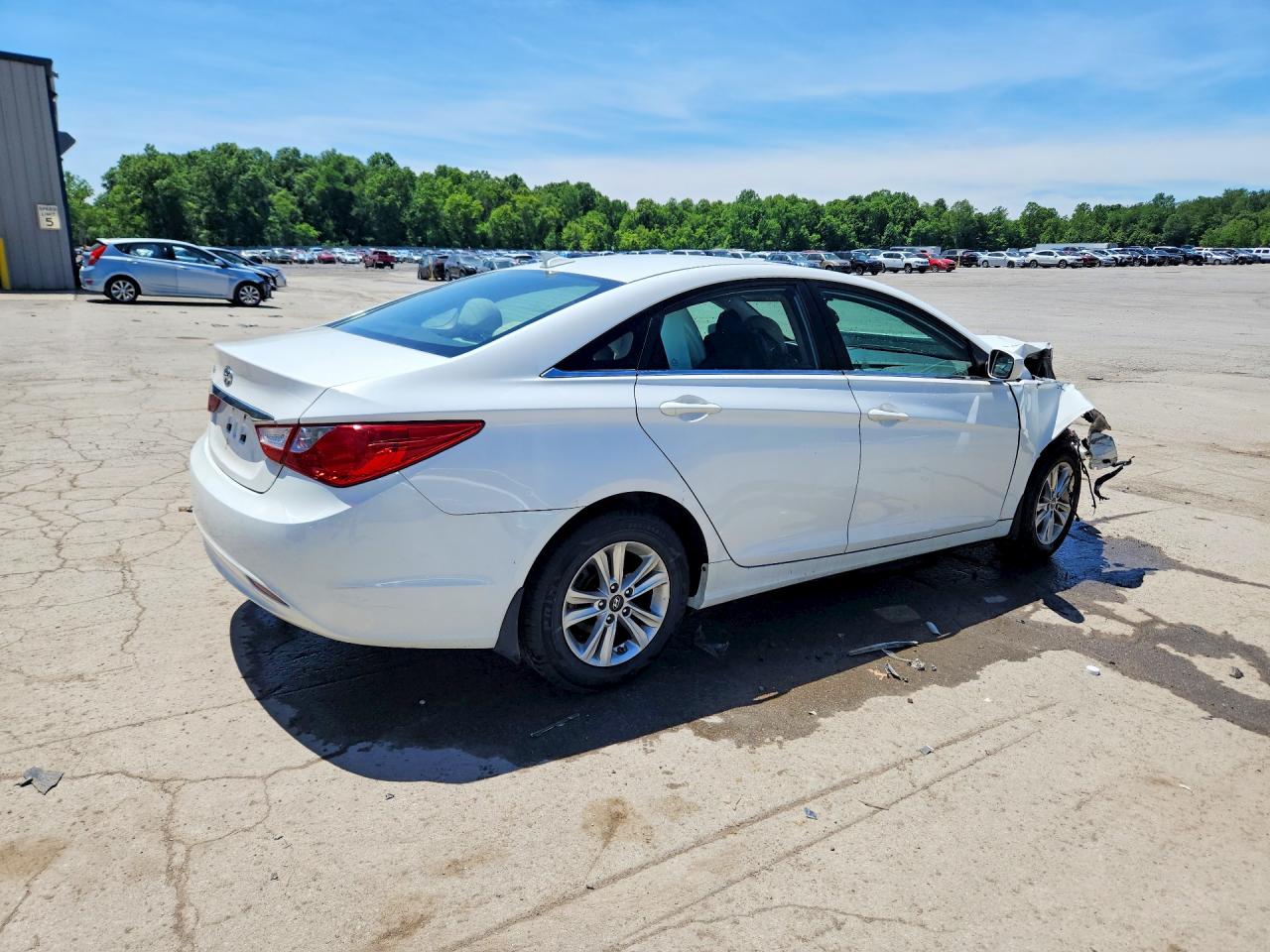 2013 Hyundai Sonata Gls White vin: 5NPEB4AC7DH658262