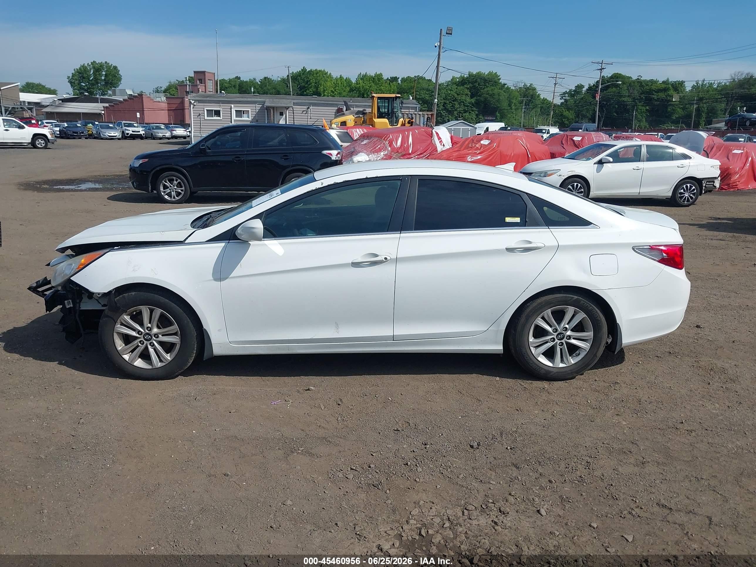 2013 Hyundai Sonata Gls White vin: 5NPEB4AC7DH659735