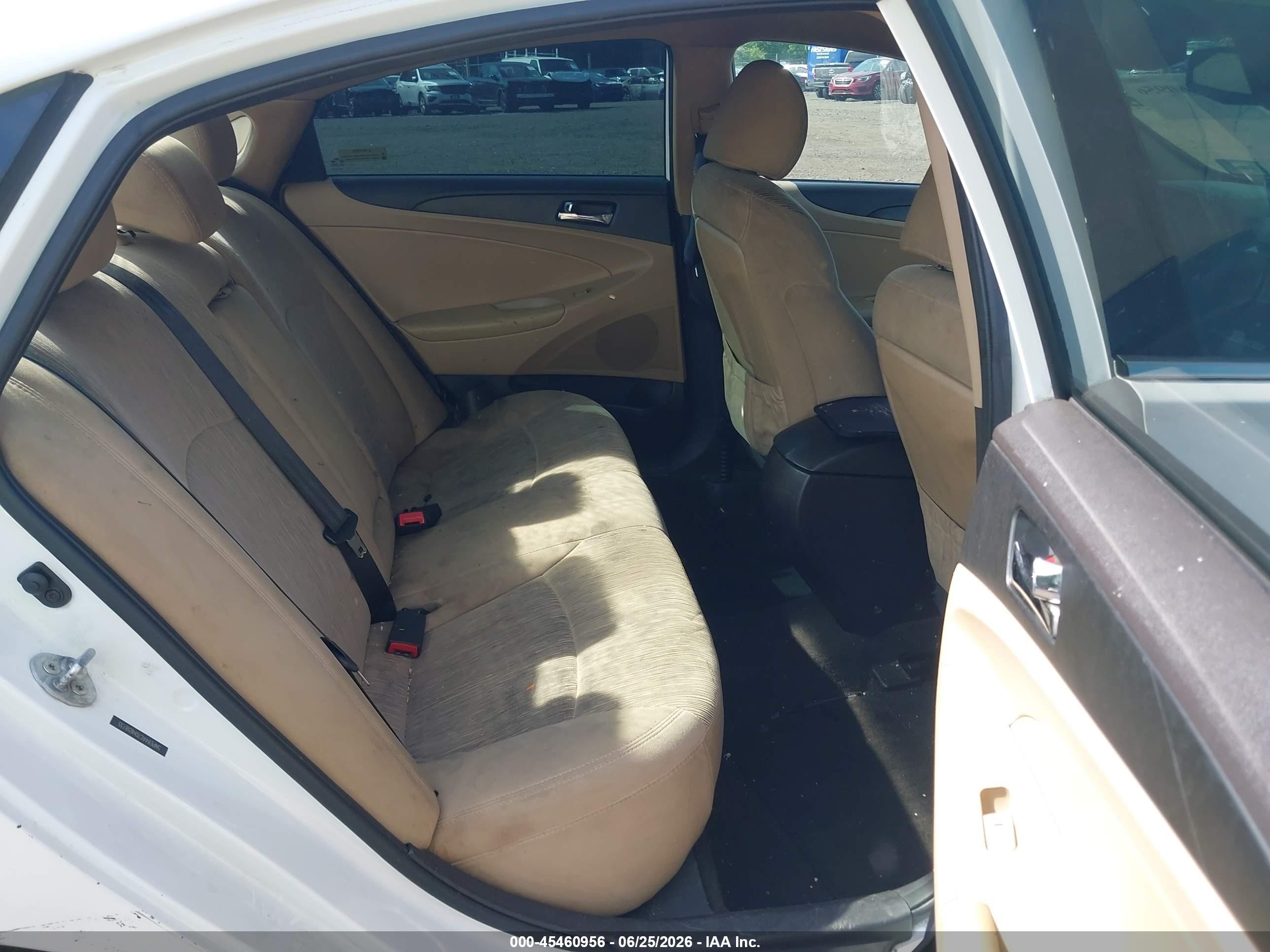 2013 Hyundai Sonata Gls White vin: 5NPEB4AC7DH659735