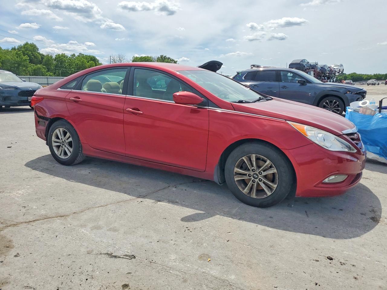 2013 Hyundai Sonata Gls Red vin: 5NPEB4AC7DH667494
