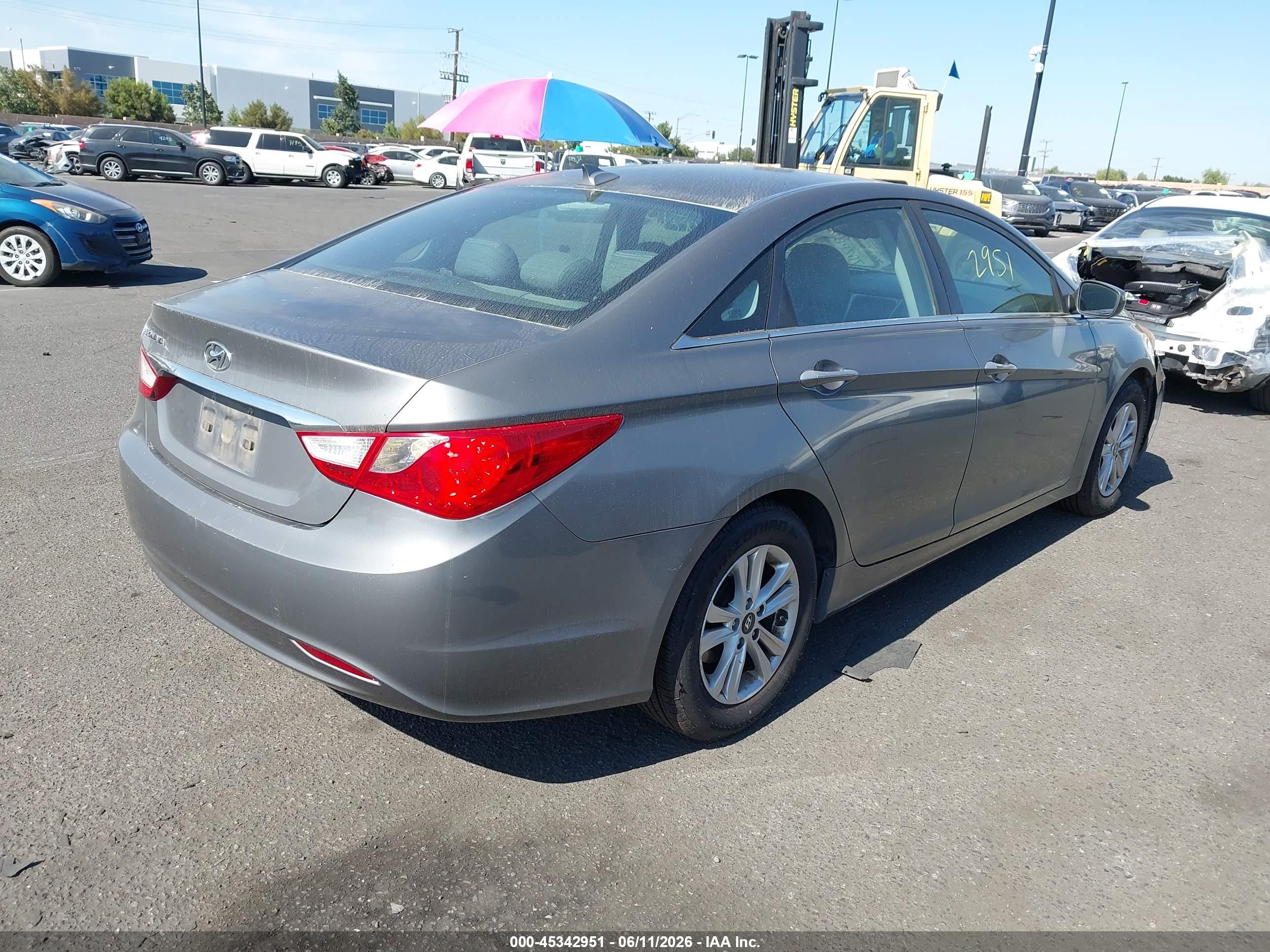 2013 Hyundai Sonata Gls Gray vin: 5NPEB4AC7DH672615