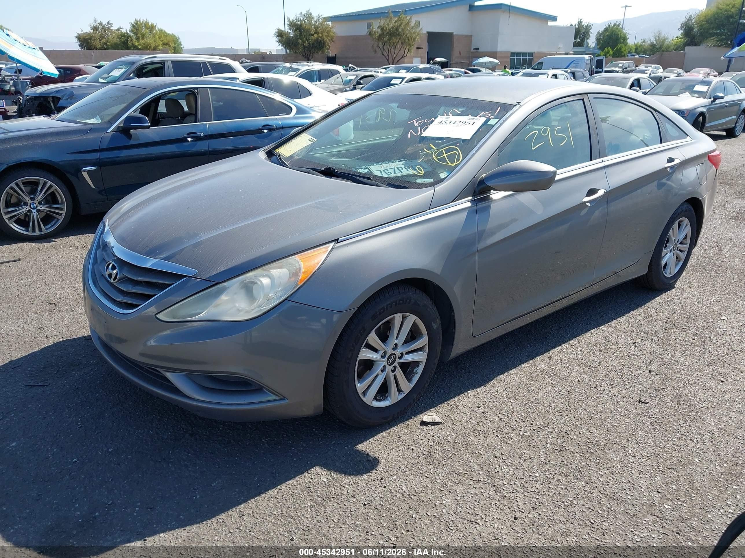 2013 Hyundai Sonata Gls Gray vin: 5NPEB4AC7DH672615
