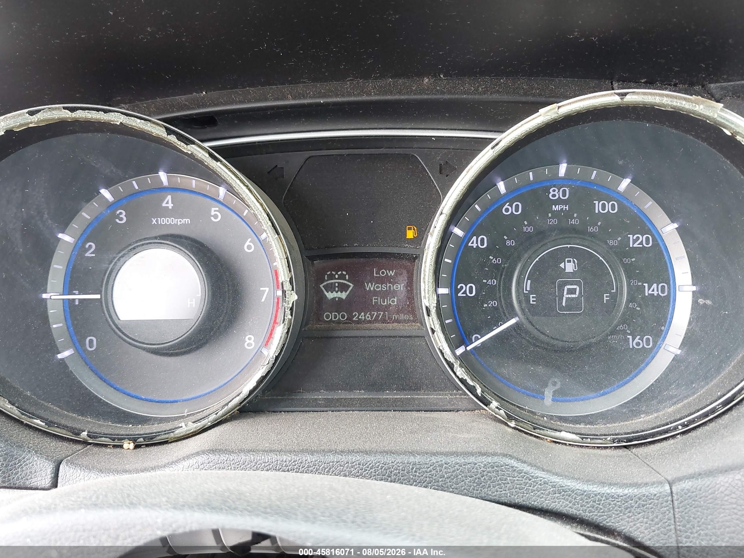 2013 Hyundai Sonata Gls Серый vin: 5NPEB4AC7DH685025