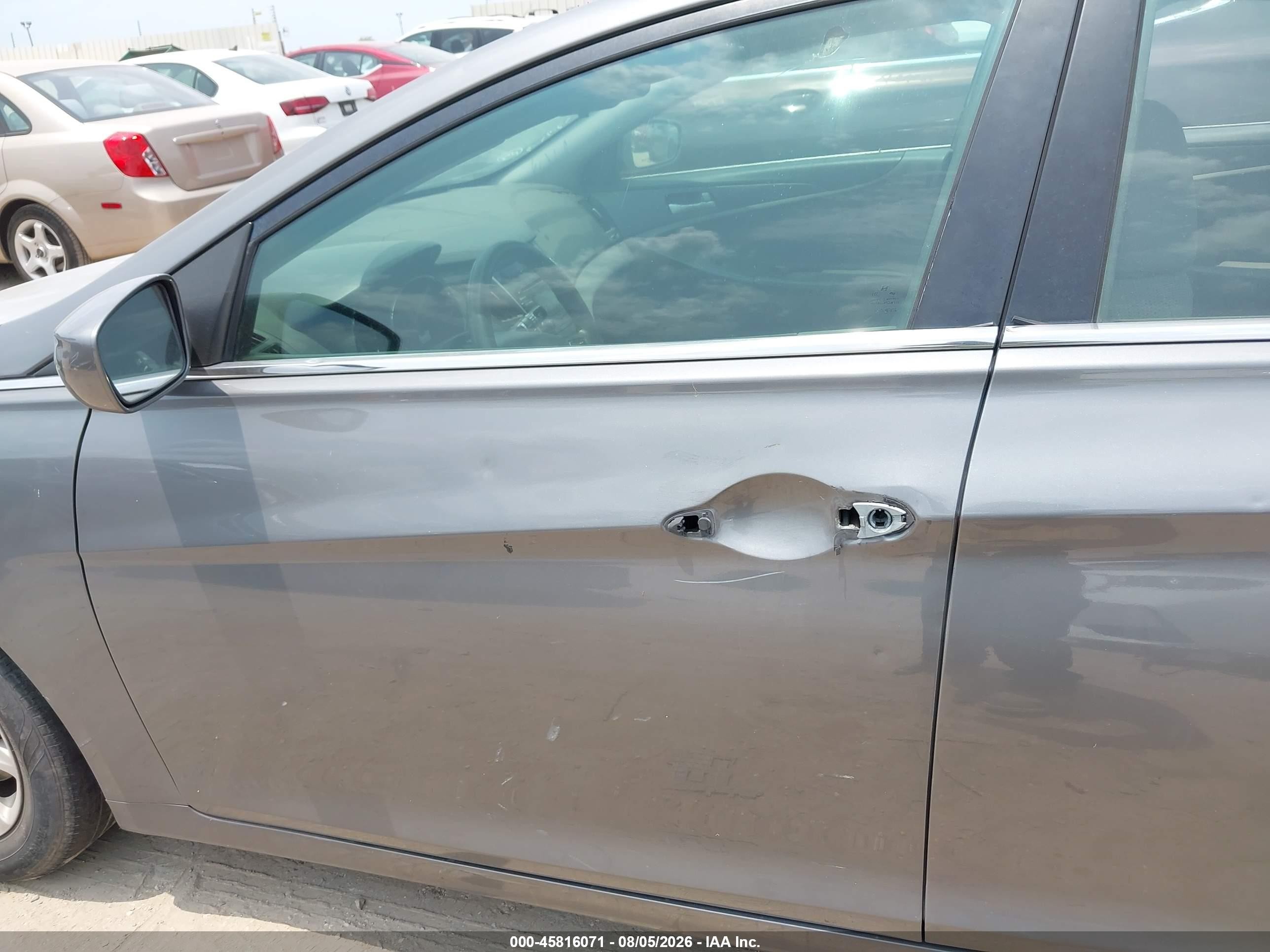 2013 Hyundai Sonata Gls Серый vin: 5NPEB4AC7DH685025