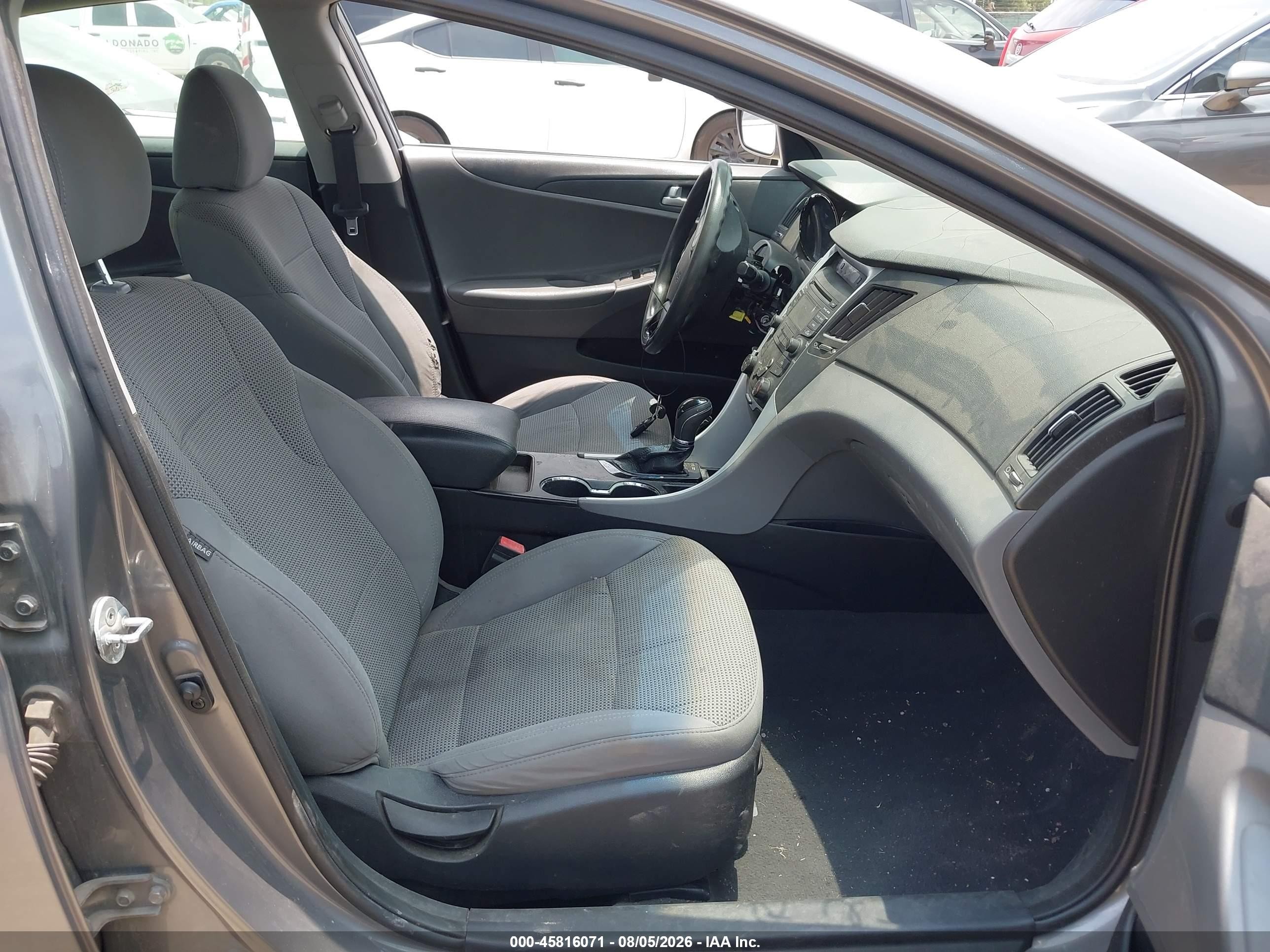 2013 Hyundai Sonata Gls Серый vin: 5NPEB4AC7DH685025