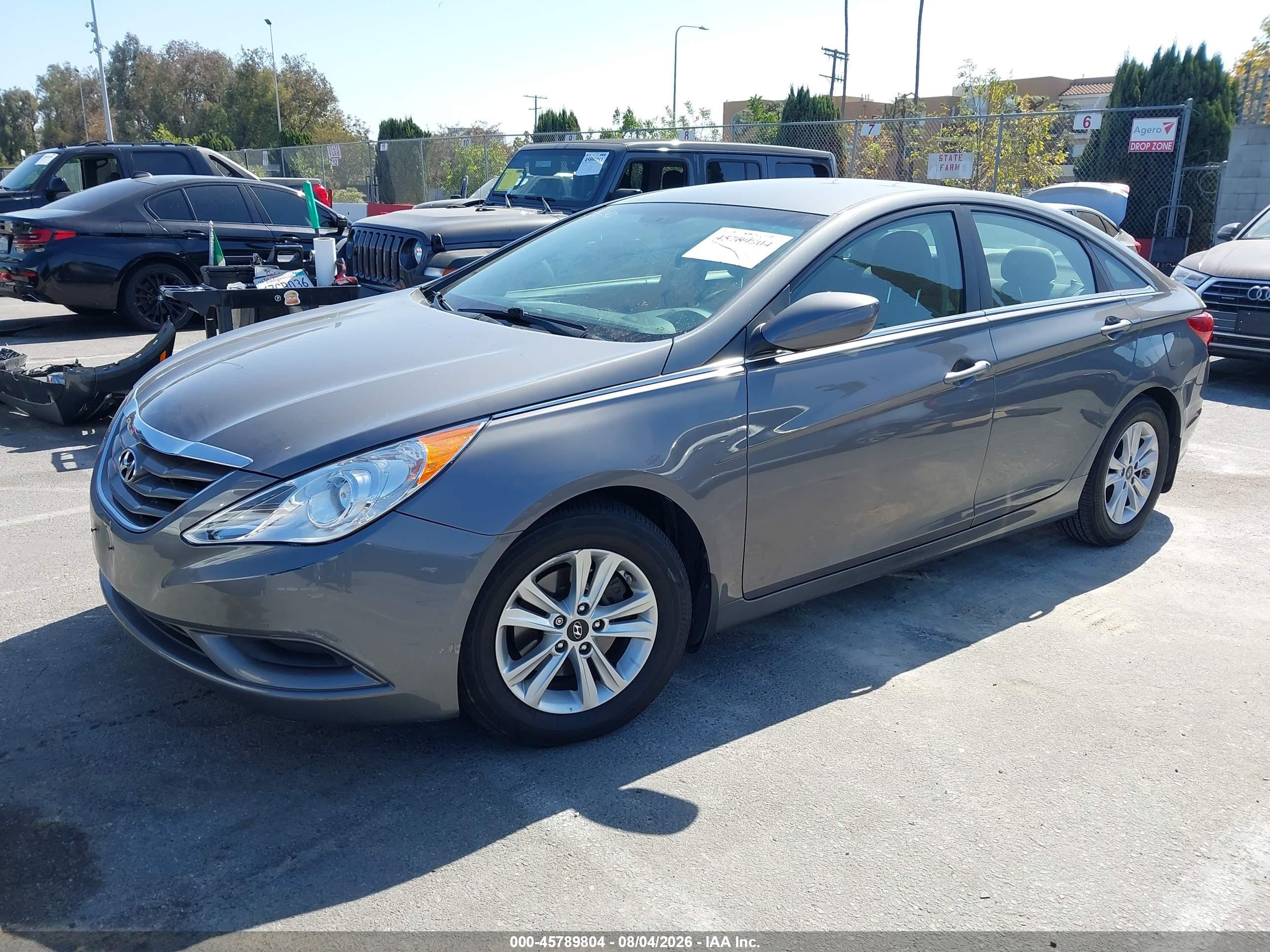 2013 Hyundai Sonata Gls Серый vin: 5NPEB4AC7DH688992