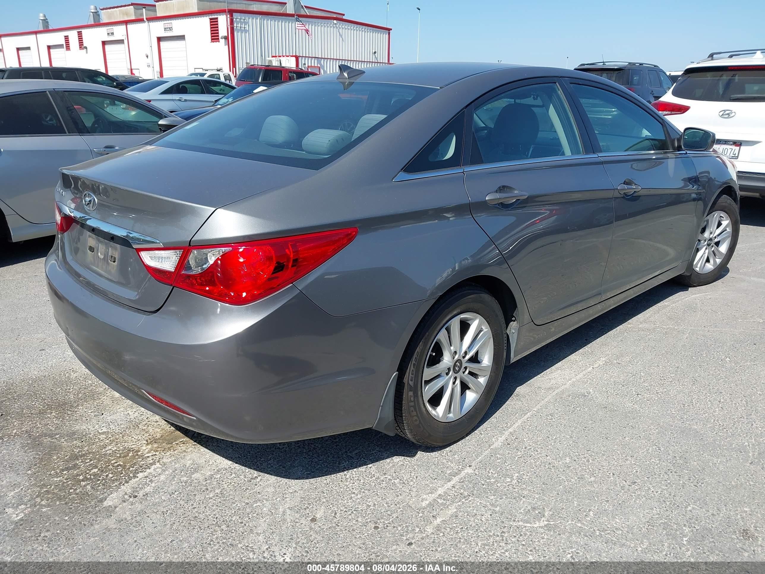 2013 Hyundai Sonata Gls Серый vin: 5NPEB4AC7DH688992