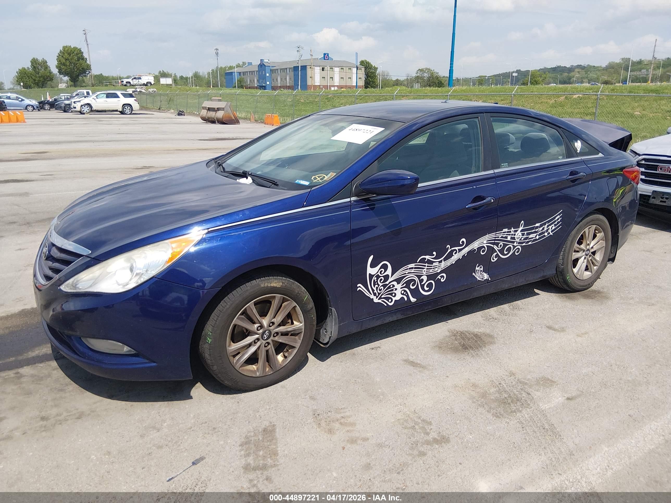 2013 Hyundai Sonata Gls Blue vin: 5NPEB4AC7DH695506