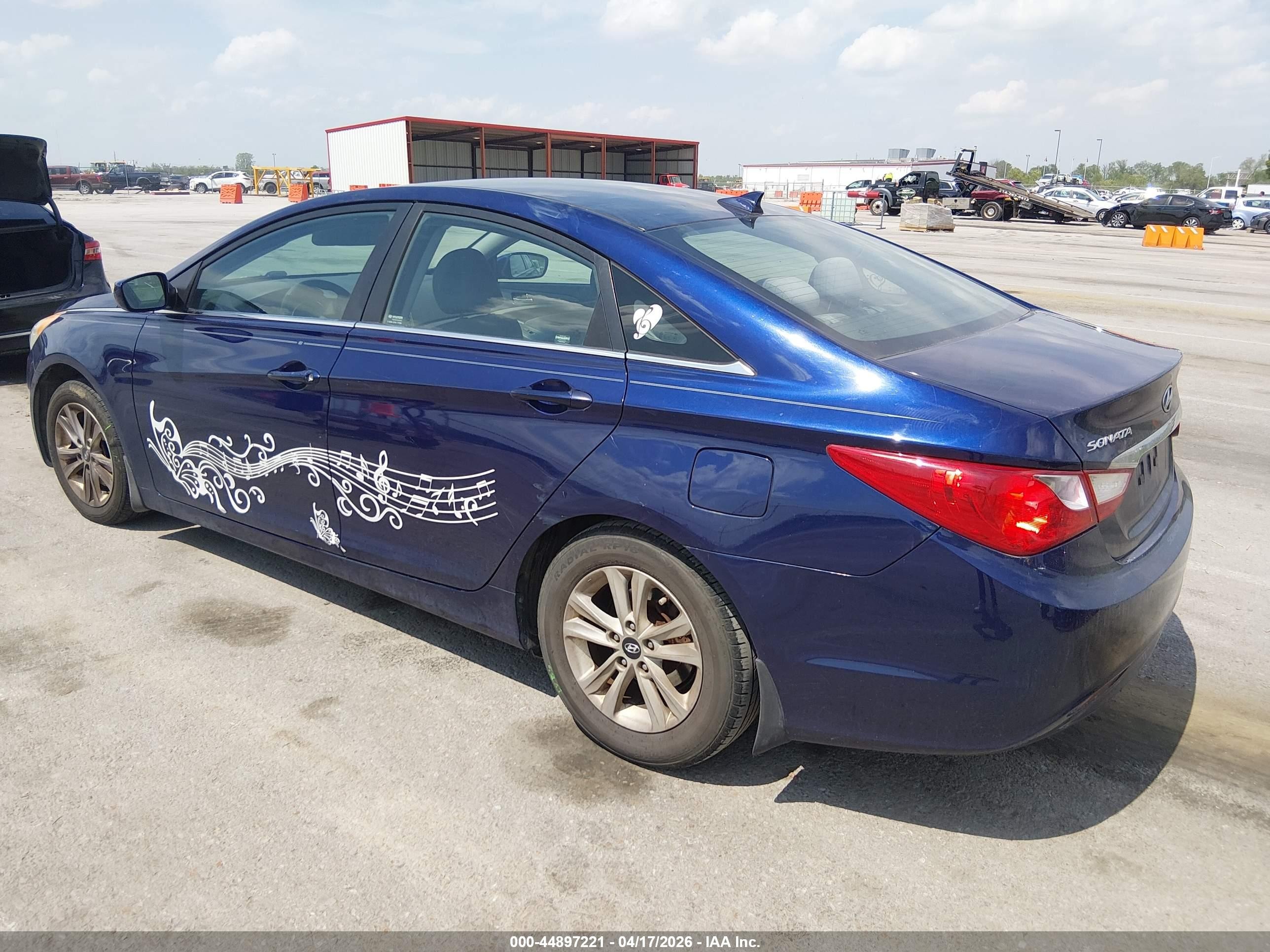 2013 Hyundai Sonata Gls Blue vin: 5NPEB4AC7DH695506