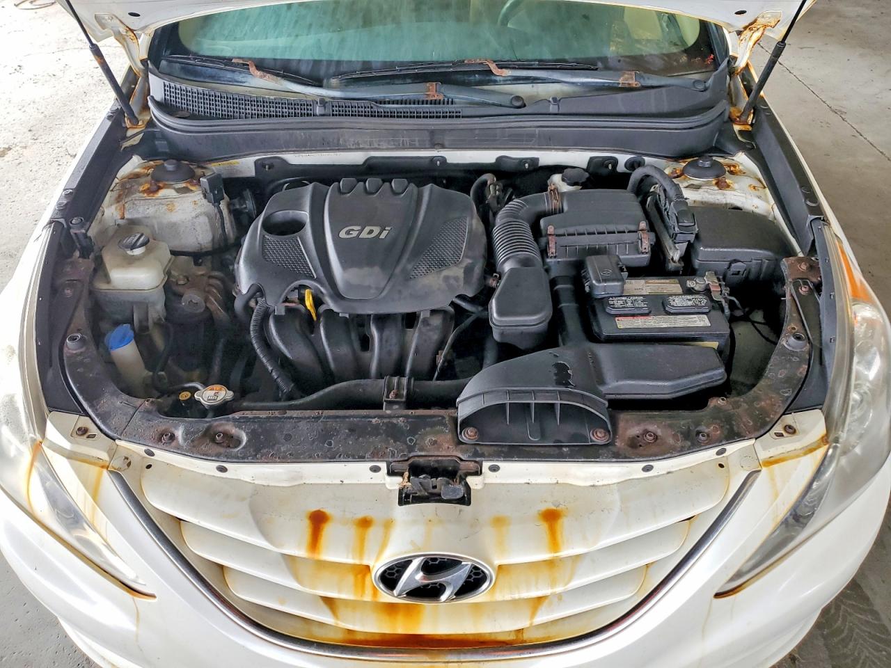 2013 Hyundai Sonata Gls White vin: 5NPEB4AC7DH701787