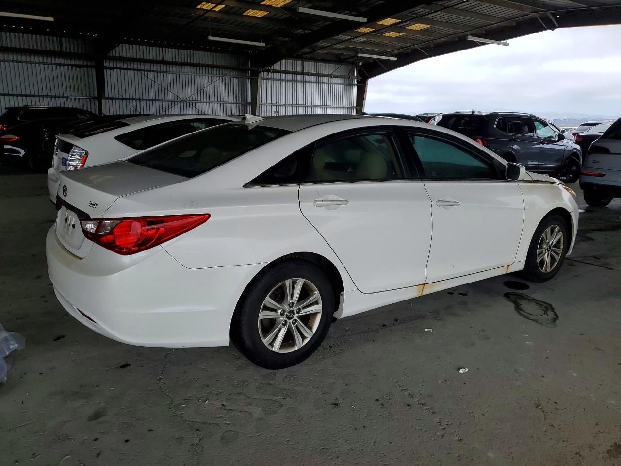 2013 Hyundai Sonata Gls White vin: 5NPEB4AC7DH701787