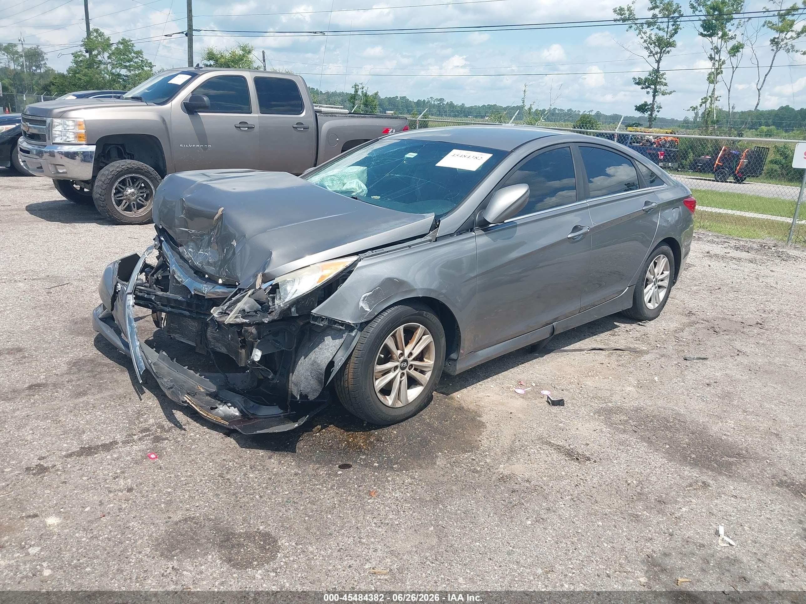 2013 Hyundai Sonata Gls Gray vin: 5NPEB4AC7DH705676