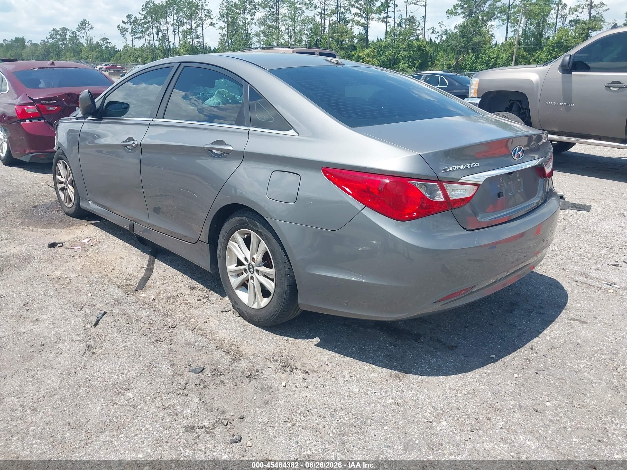2013 Hyundai Sonata Gls Gray vin: 5NPEB4AC7DH705676