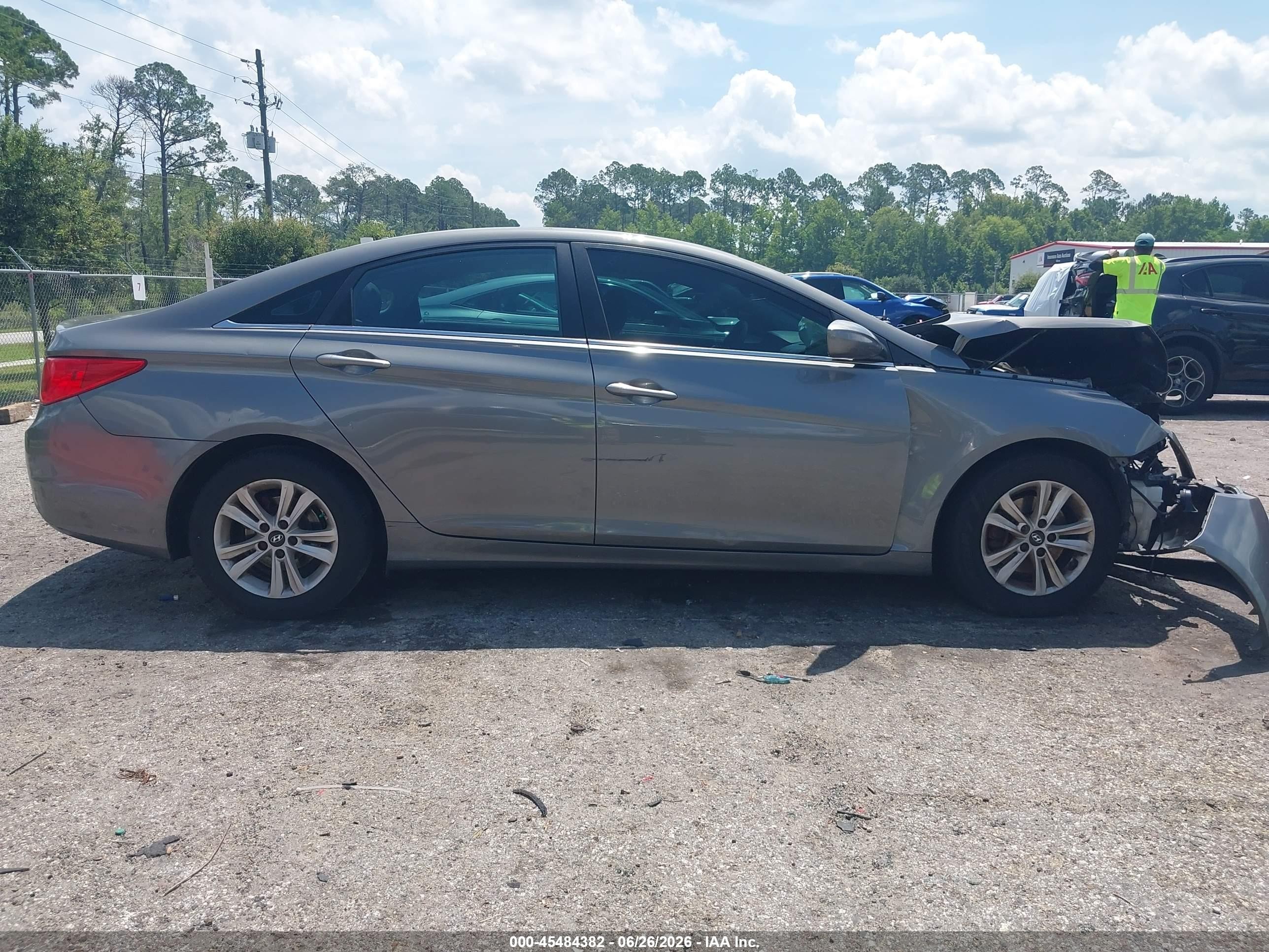 2013 Hyundai Sonata Gls Gray vin: 5NPEB4AC7DH705676
