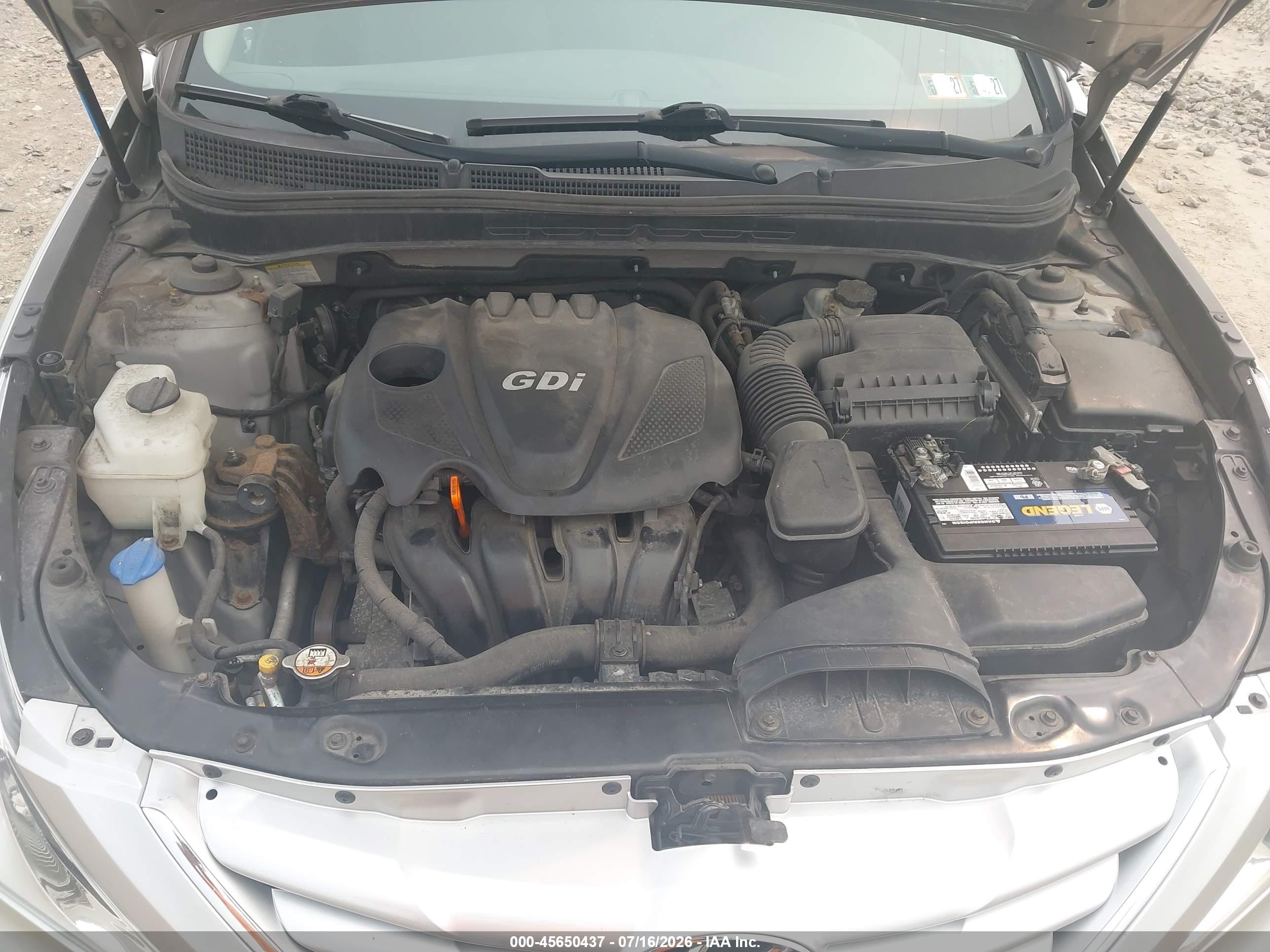 2013 Hyundai Sonata Gls Silver vin: 5NPEB4AC7DH707136