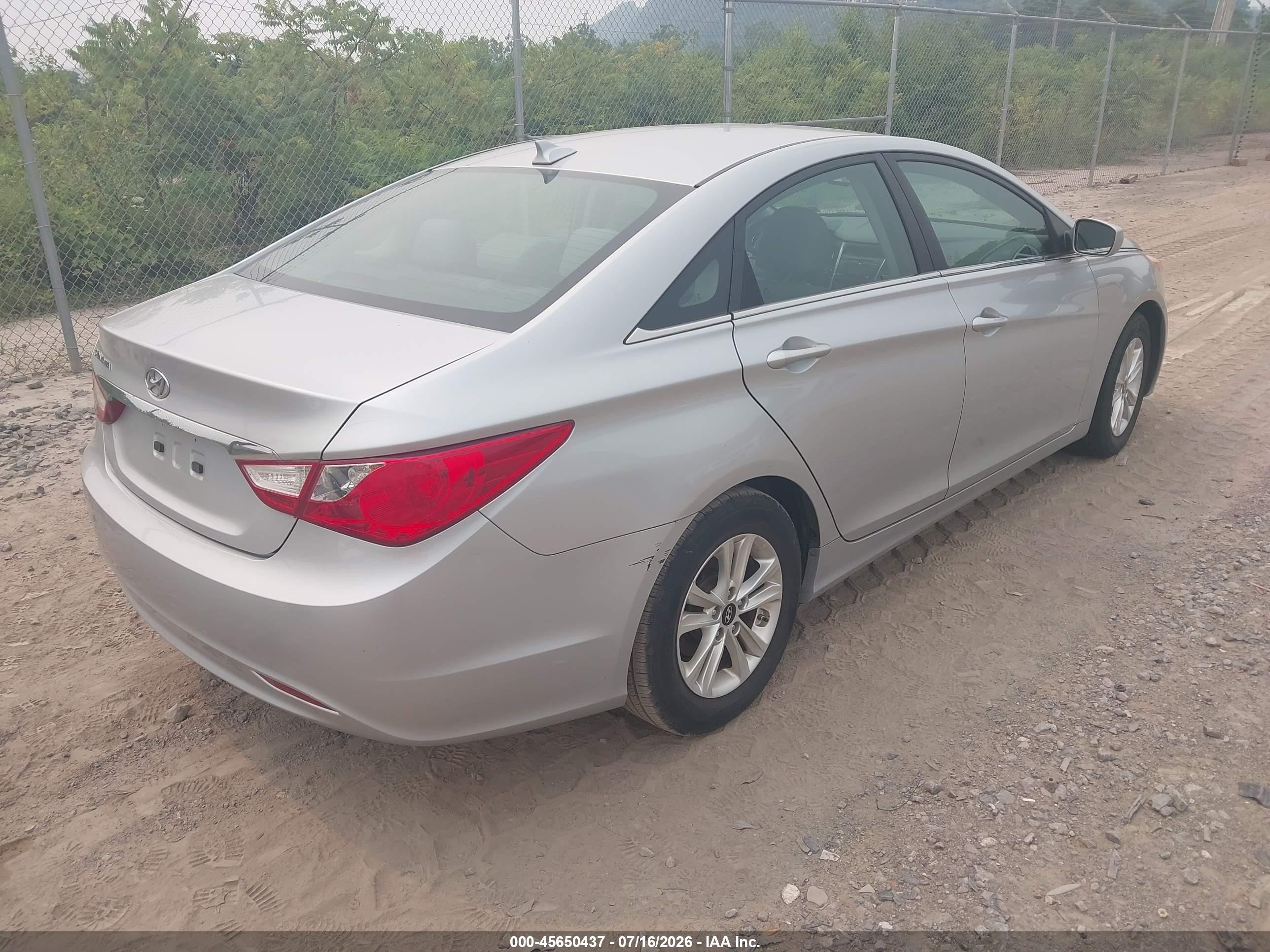 2013 Hyundai Sonata Gls Silver vin: 5NPEB4AC7DH707136