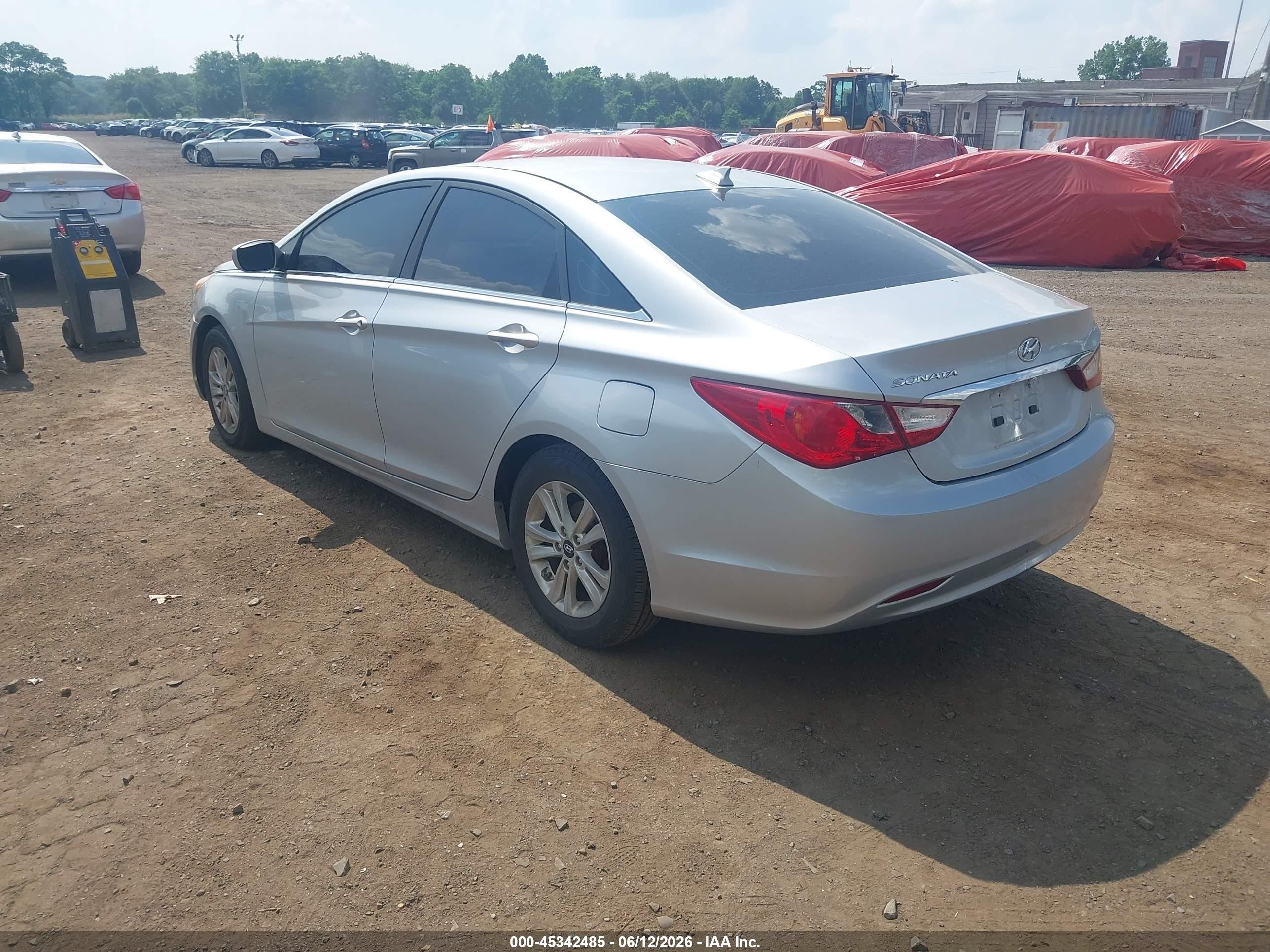 2013 Hyundai Sonata Gls Silver vin: 5NPEB4AC7DH708206