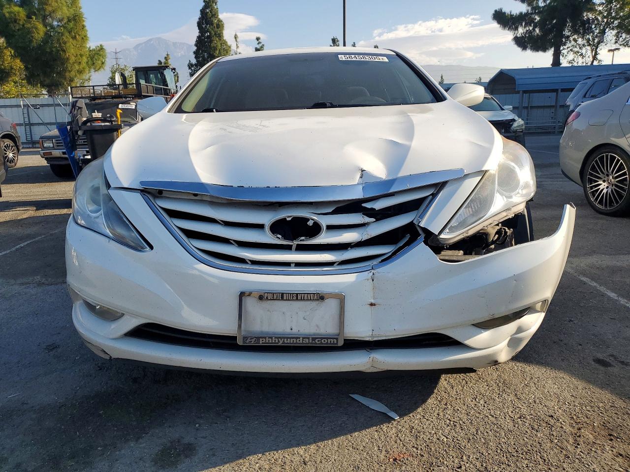 2013 Hyundai Sonata Gls White vin: 5NPEB4AC7DH709436