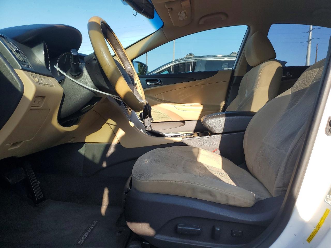 2013 Hyundai Sonata Gls White vin: 5NPEB4AC7DH709436