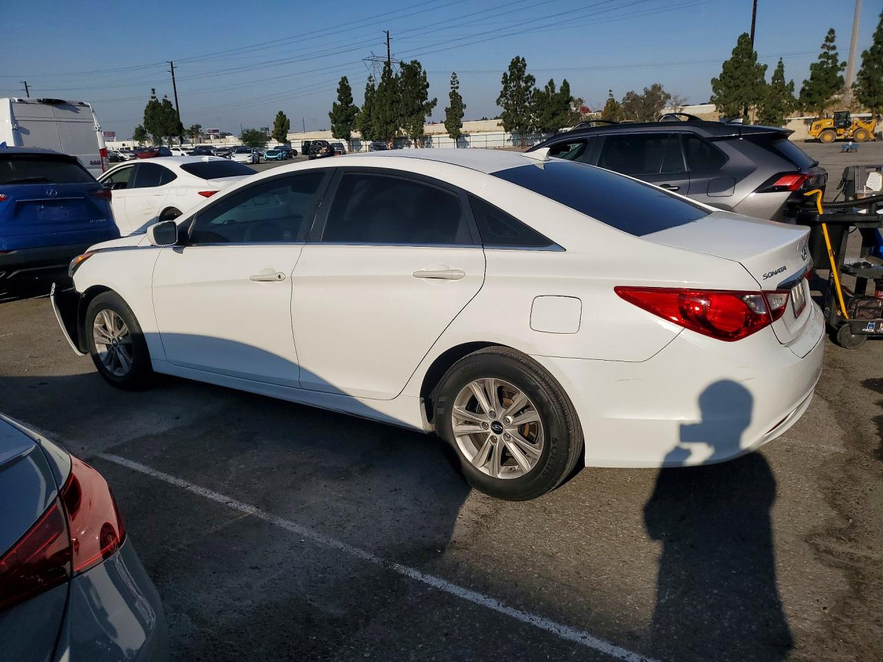 2013 Hyundai Sonata Gls White vin: 5NPEB4AC7DH709436