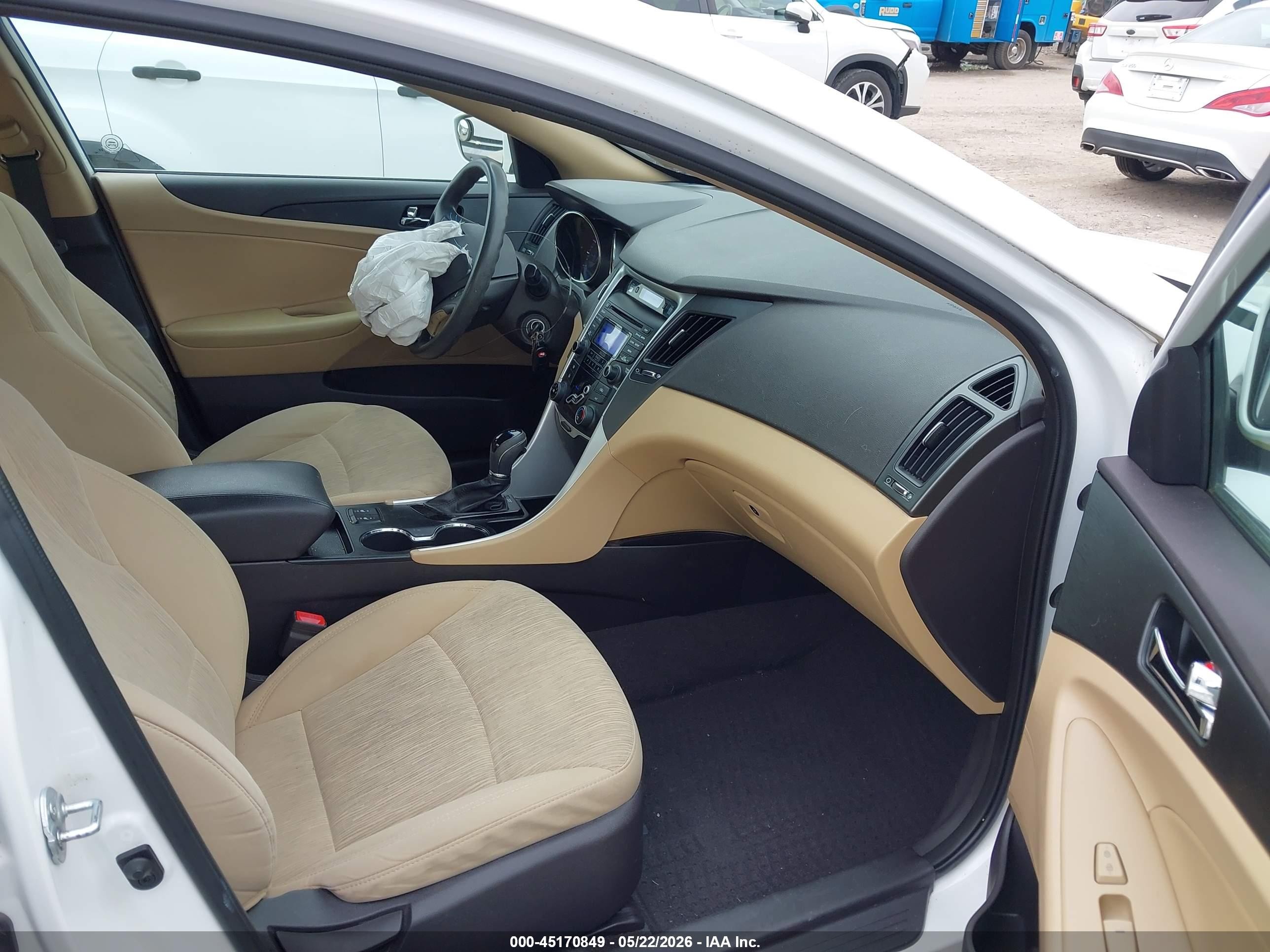 2013 Hyundai Sonata Gls White vin: 5NPEB4AC7DH723255