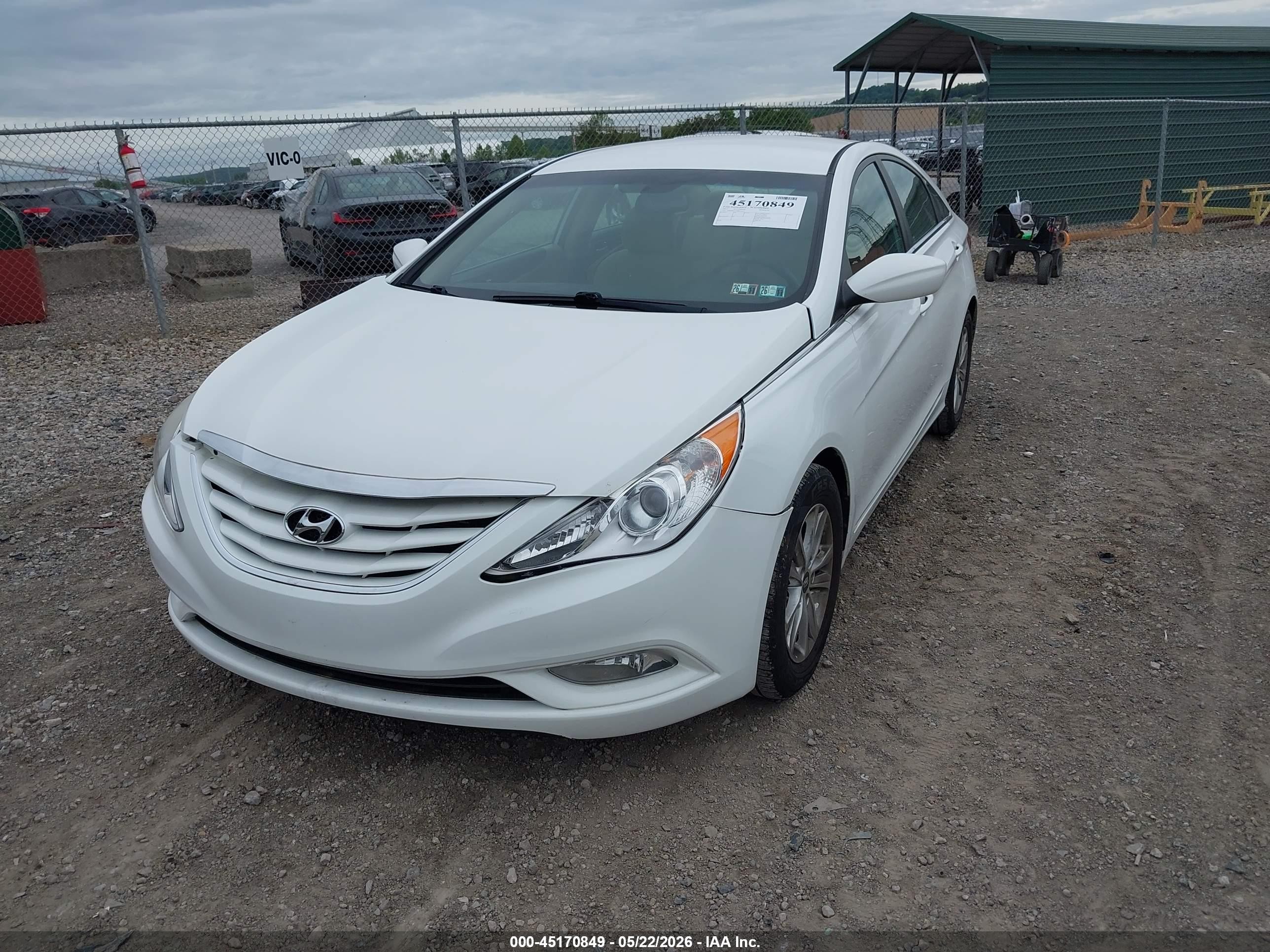 2013 Hyundai Sonata Gls White vin: 5NPEB4AC7DH723255