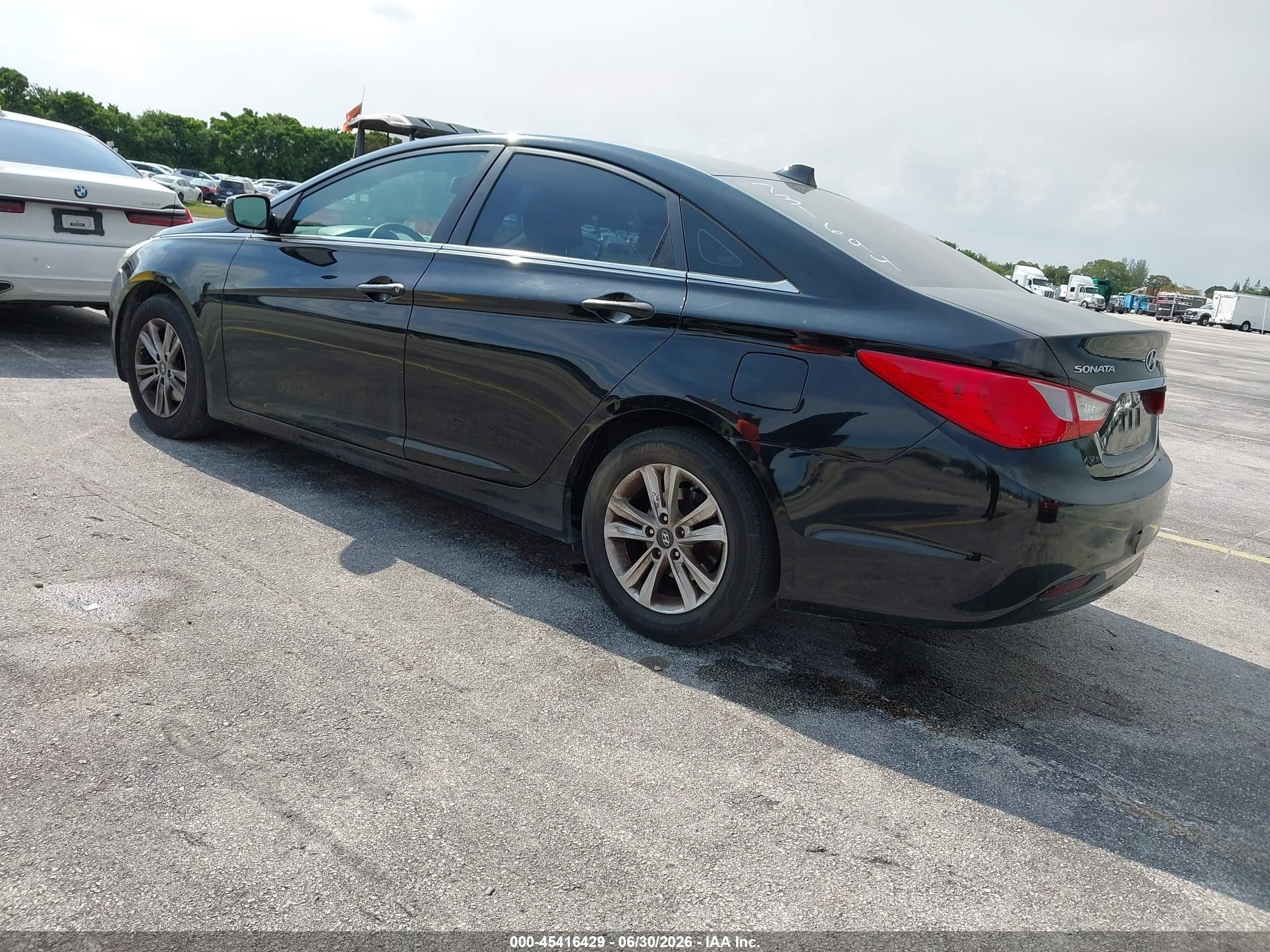 2013 Hyundai Sonata Gls Black vin: 5NPEB4AC7DH731694