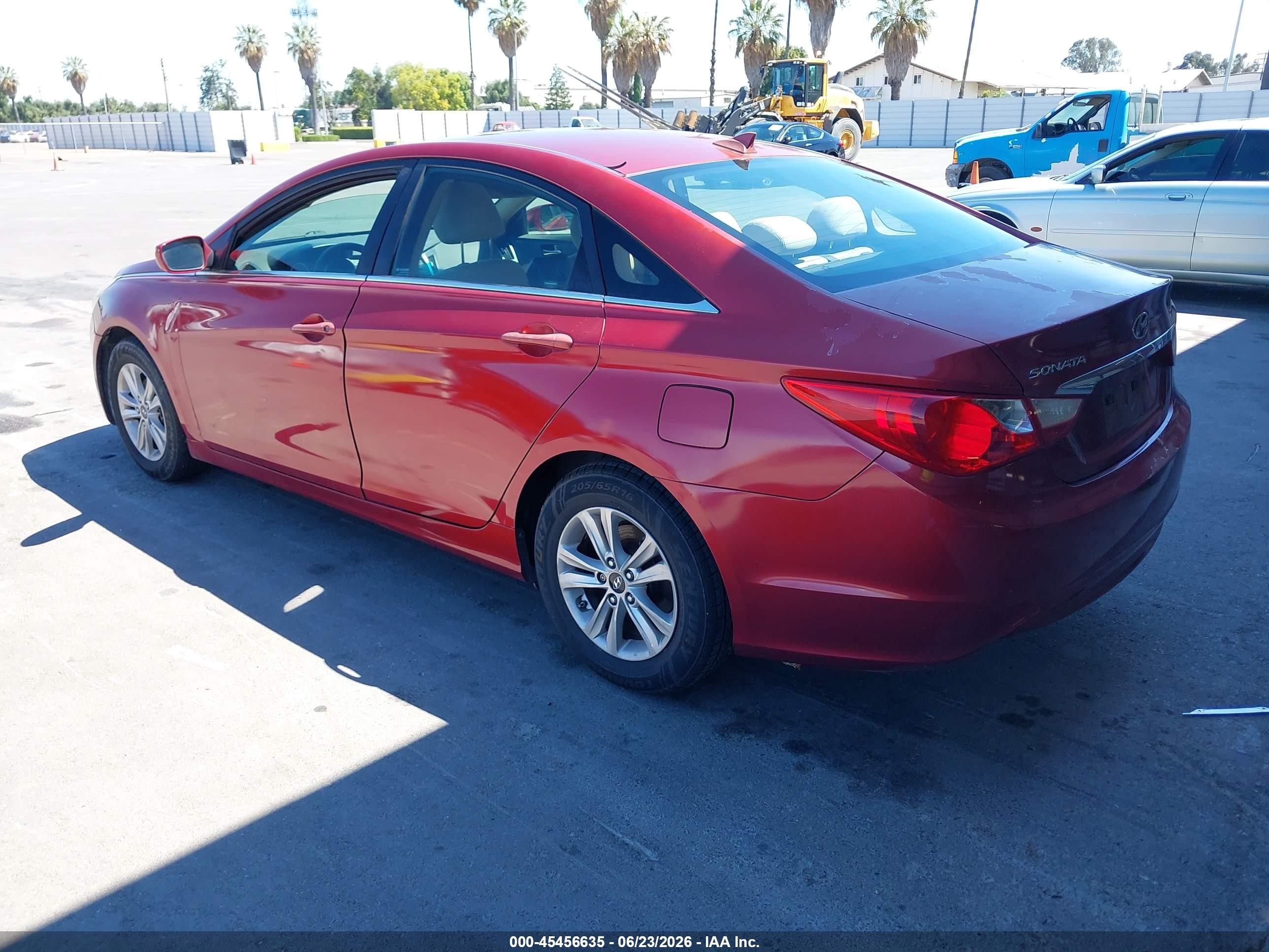 2013 Hyundai Sonata Gls Red vin: 5NPEB4AC7DH734949
