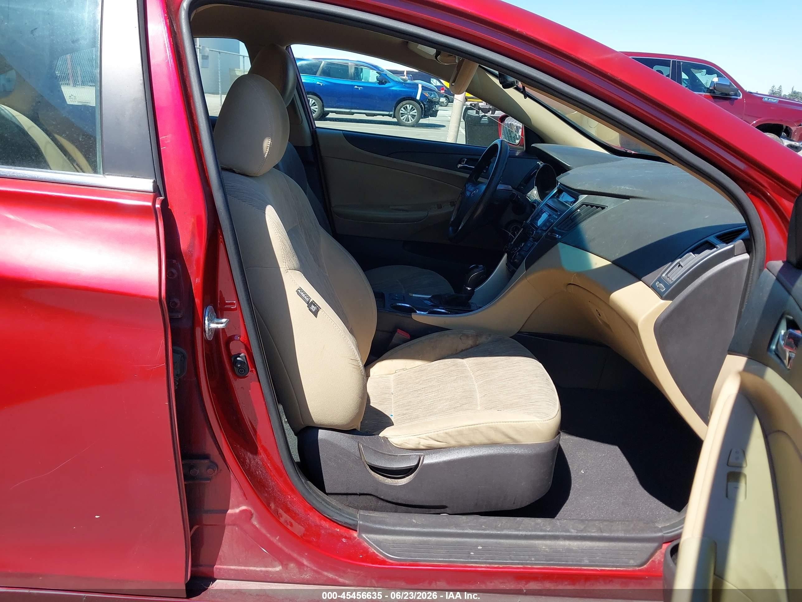 2013 Hyundai Sonata Gls Red vin: 5NPEB4AC7DH734949