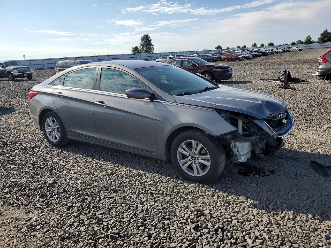 2013 Hyundai Sonata Gls Gray vin: 5NPEB4AC7DH744624