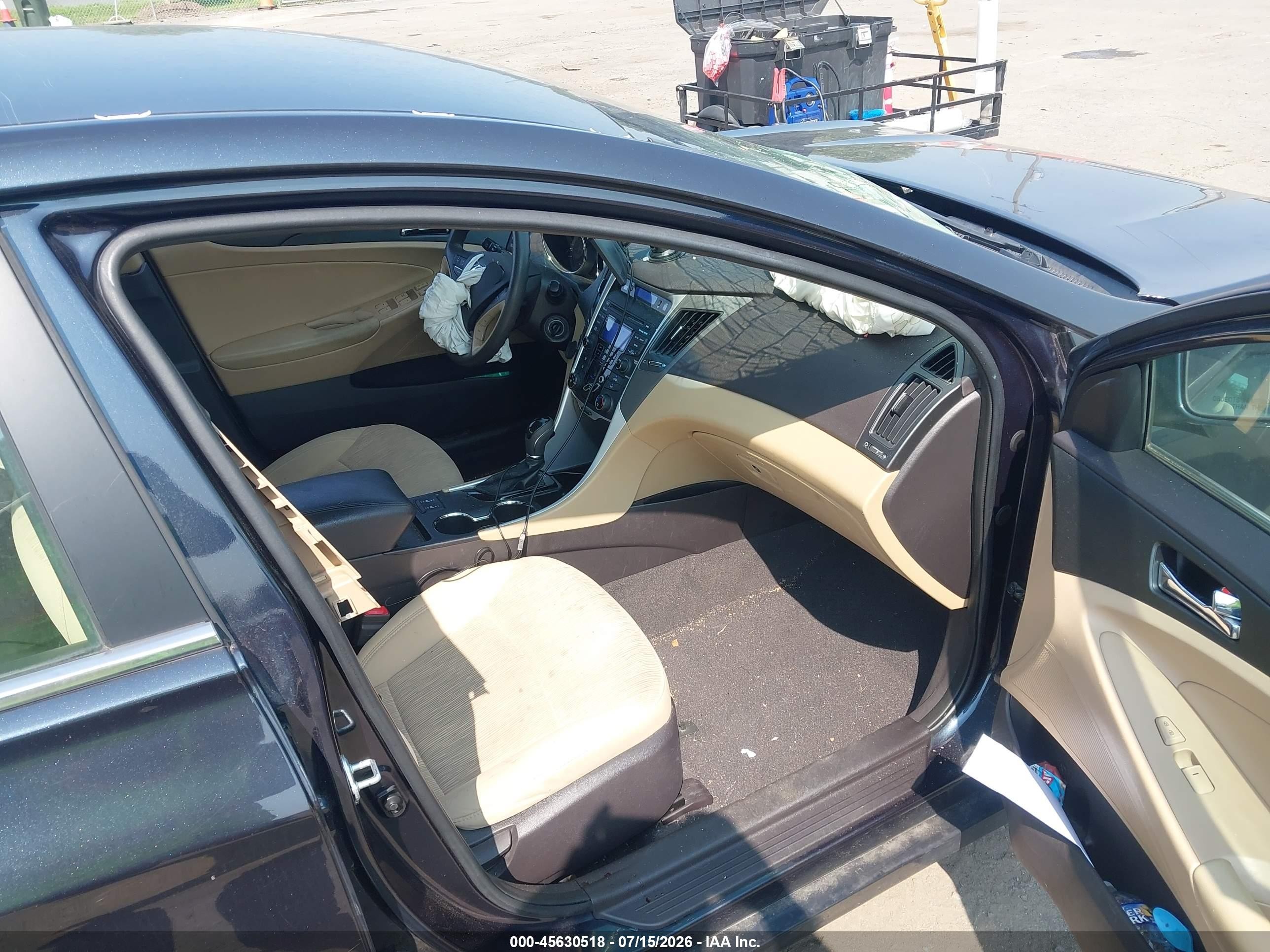 2013 Hyundai Sonata Gls Black vin: 5NPEB4AC7DH754487