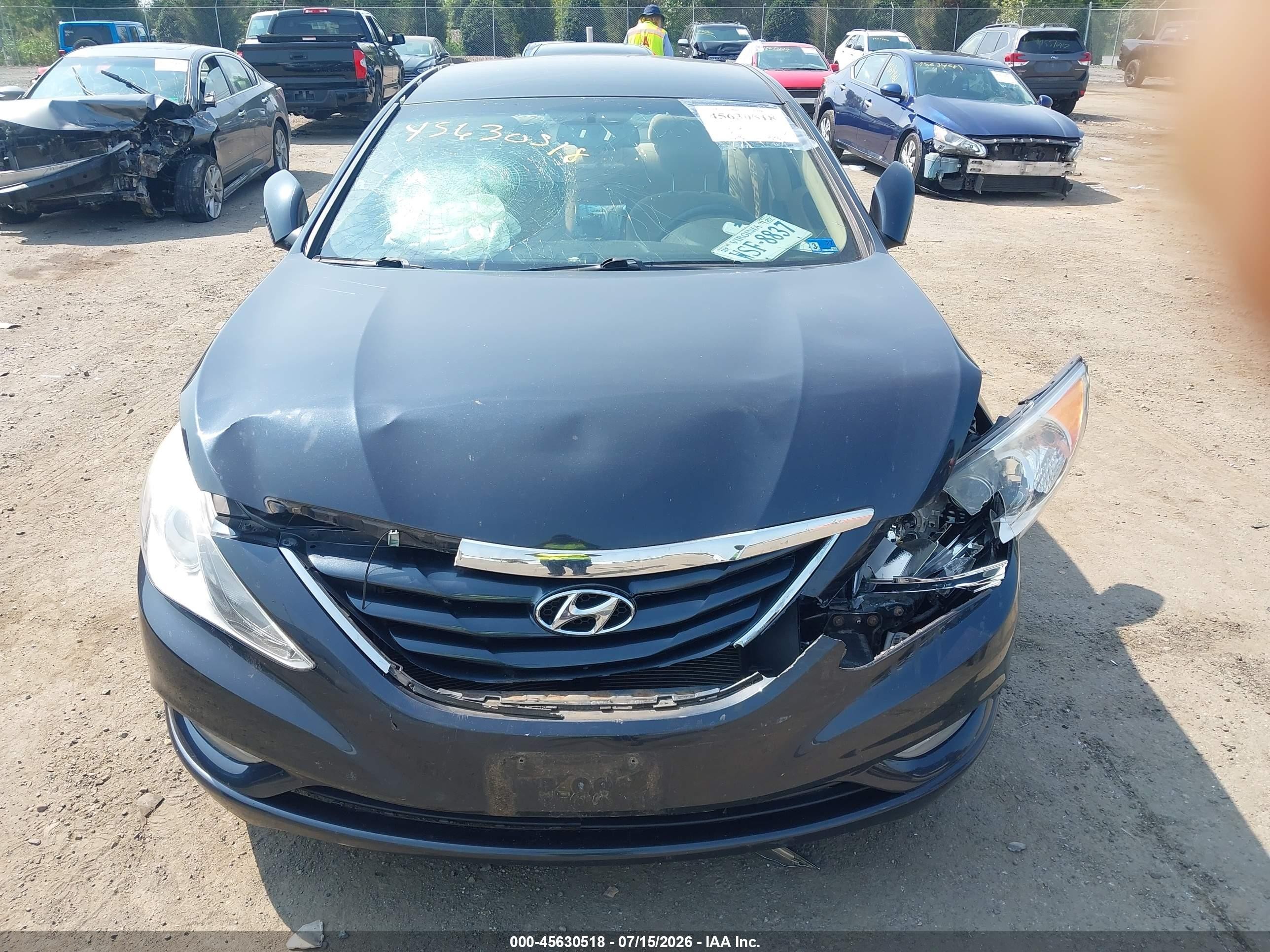 2013 Hyundai Sonata Gls Black vin: 5NPEB4AC7DH754487