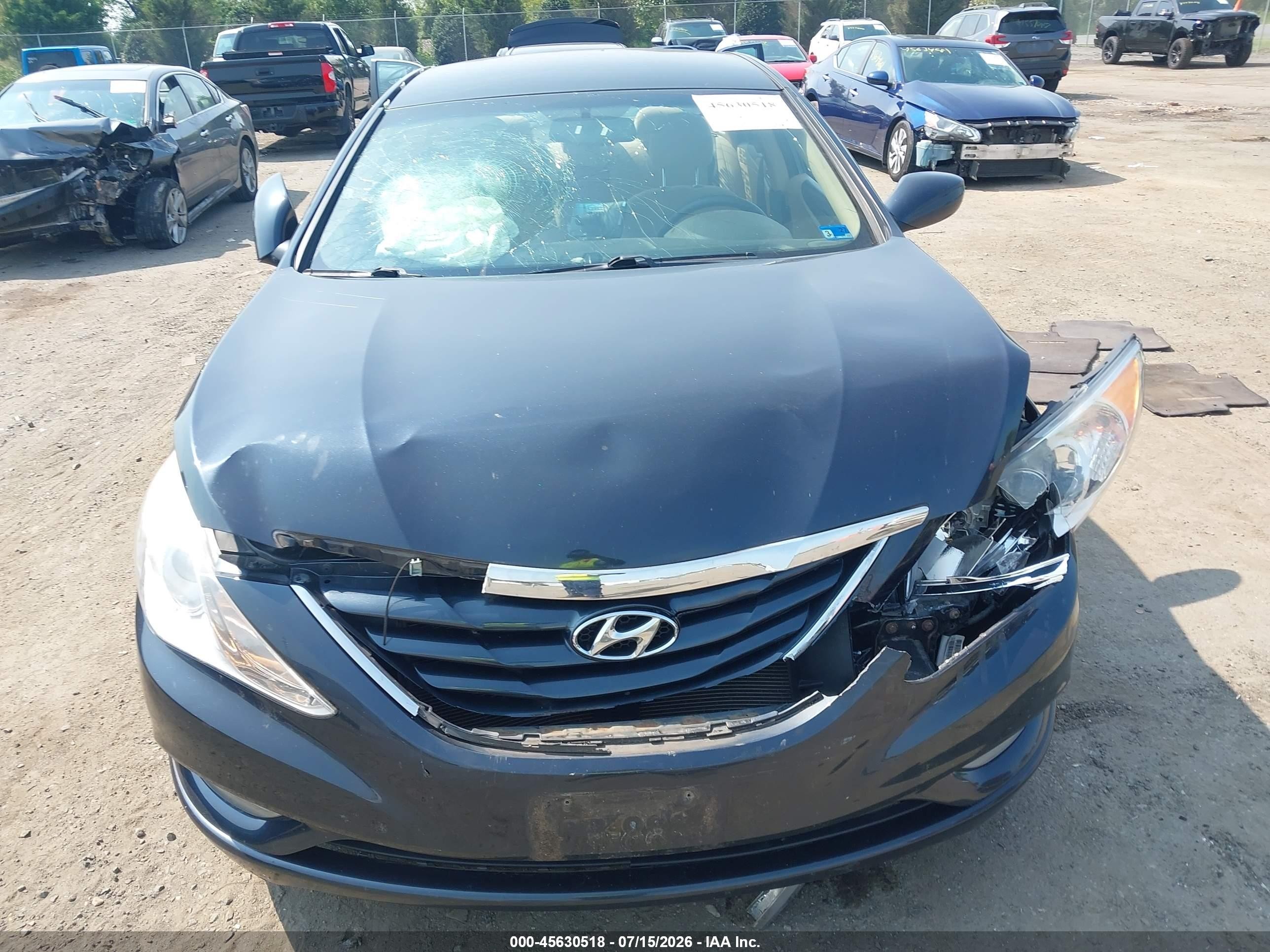 2013 Hyundai Sonata Gls Black vin: 5NPEB4AC7DH754487