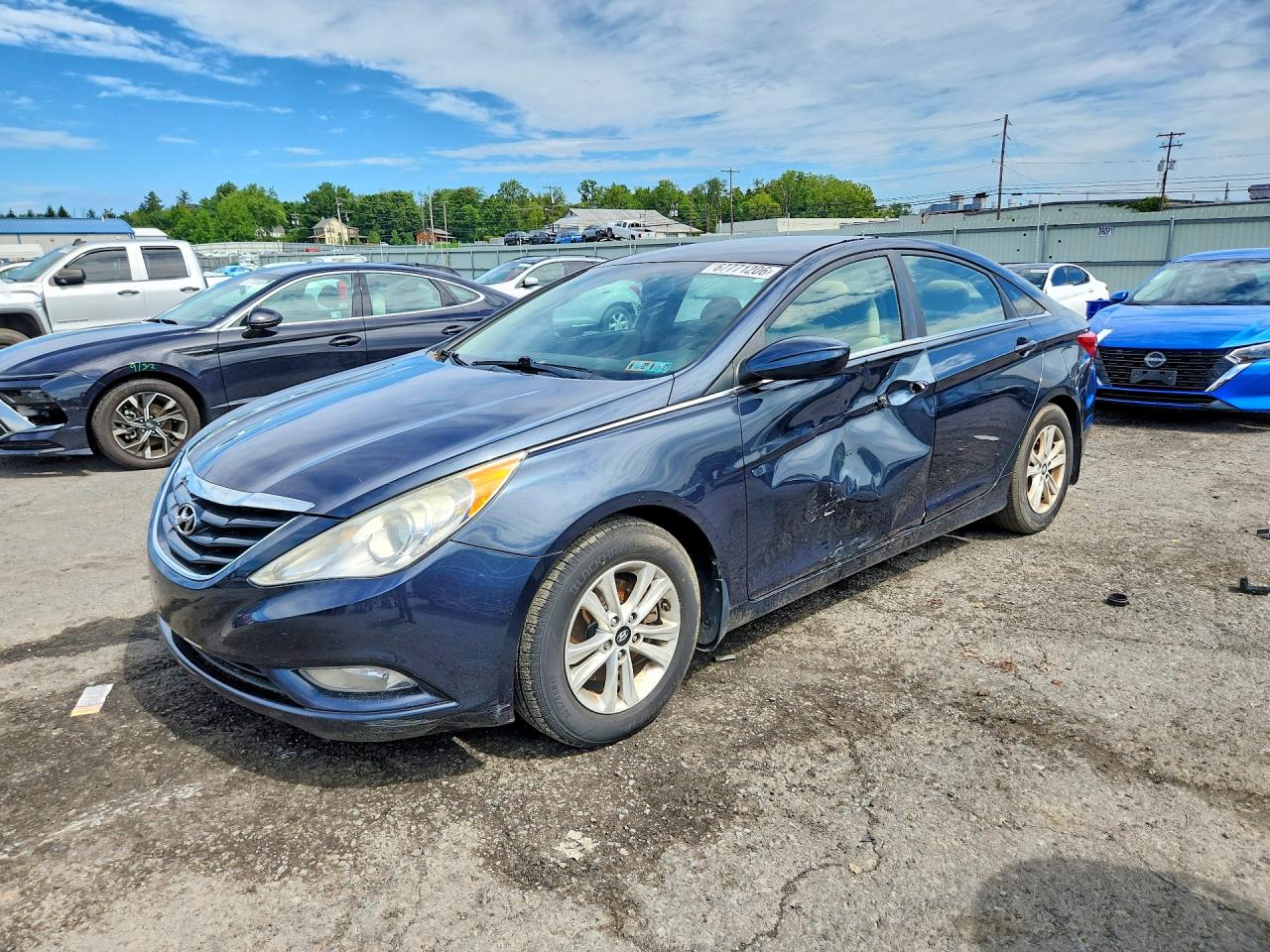 2013 Hyundai Sonata Gls Blue vin: 5NPEB4AC7DH755302