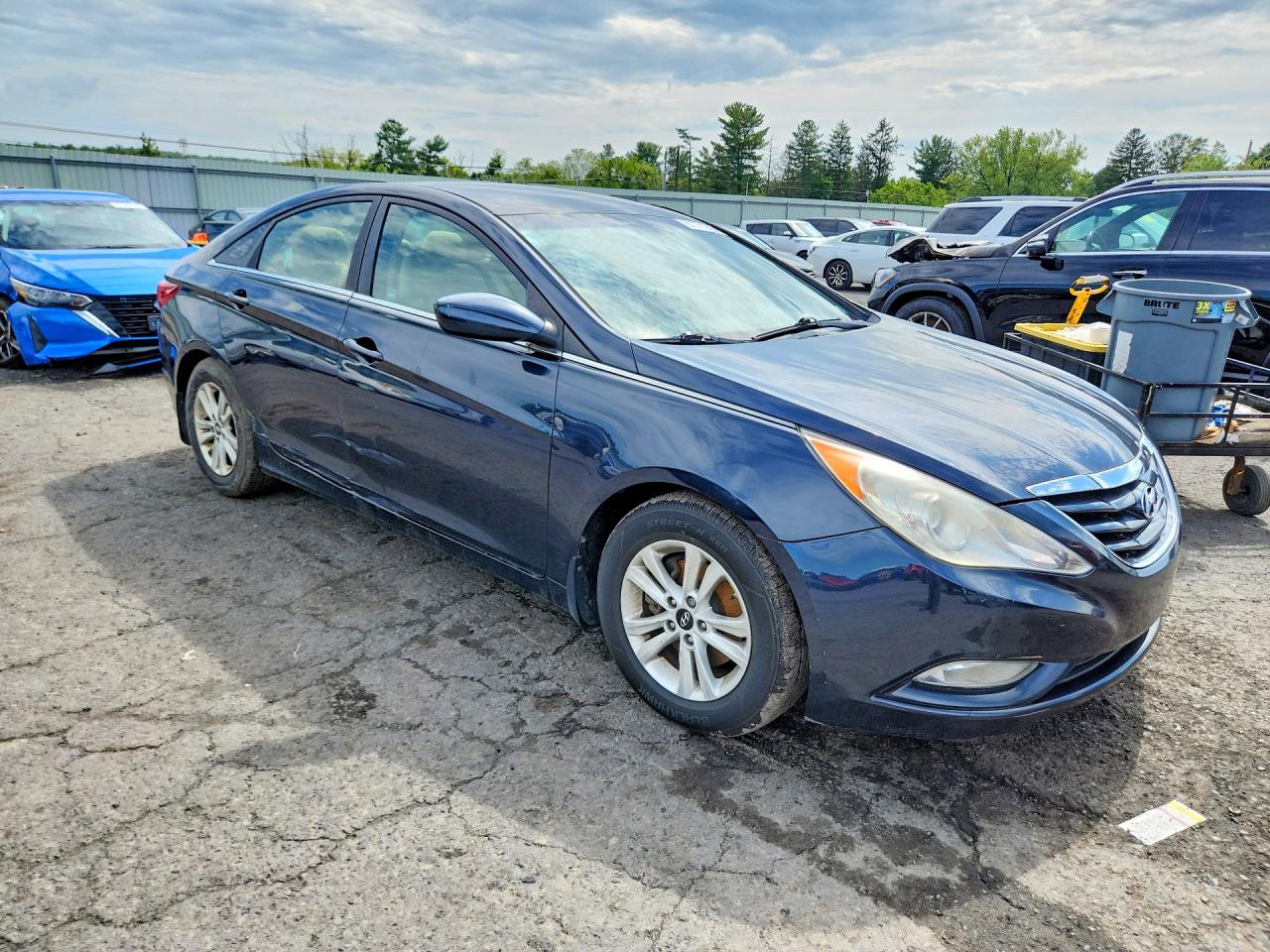 2013 Hyundai Sonata Gls Blue vin: 5NPEB4AC7DH755302