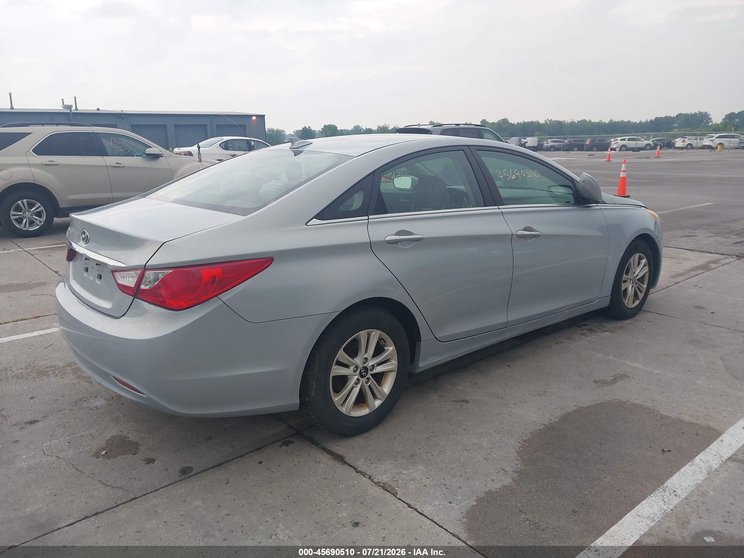 2013 Hyundai Sonata Gls Light Blue vin: 5NPEB4AC7DH758779