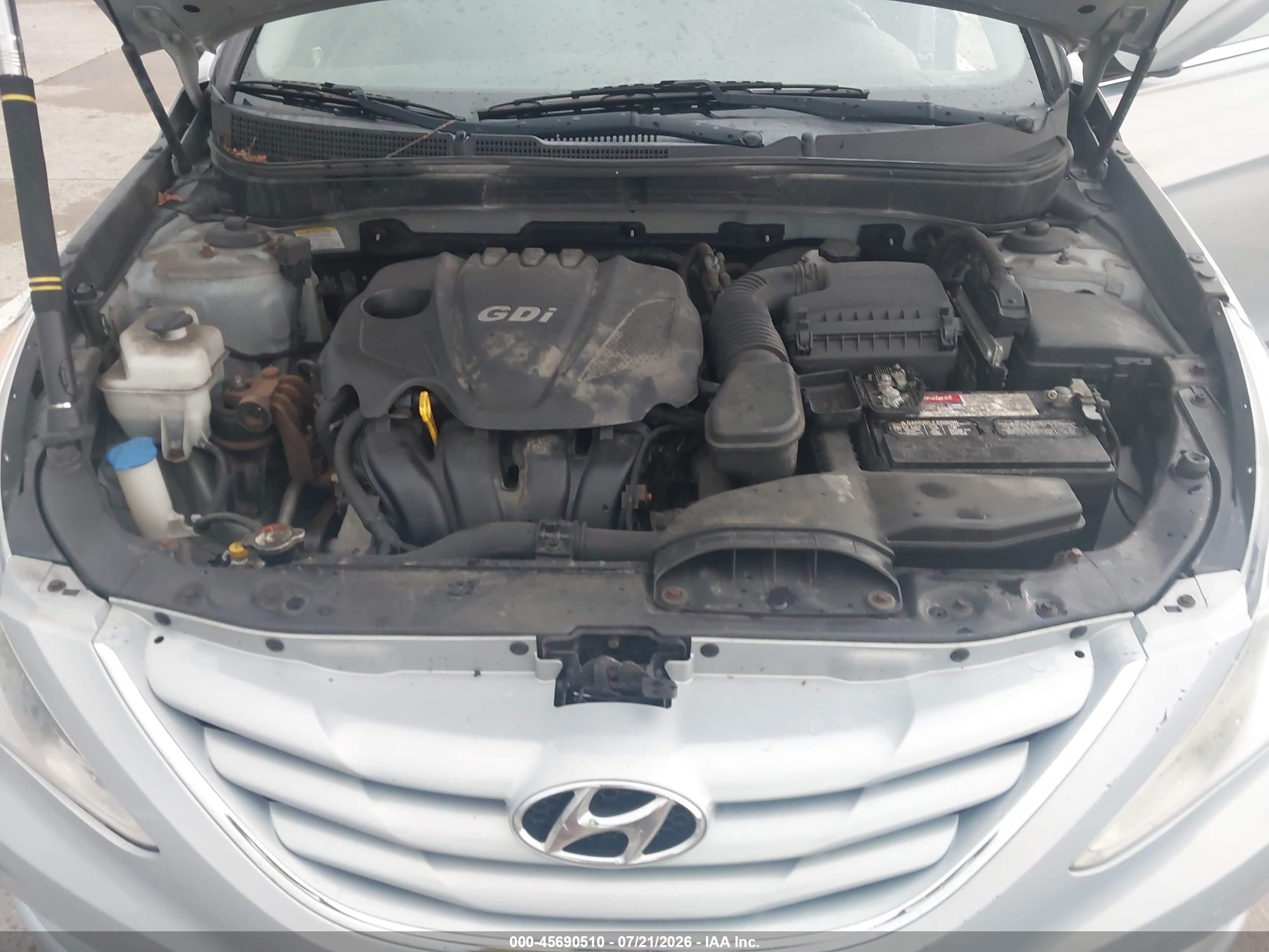 2013 Hyundai Sonata Gls Light Blue vin: 5NPEB4AC7DH758779