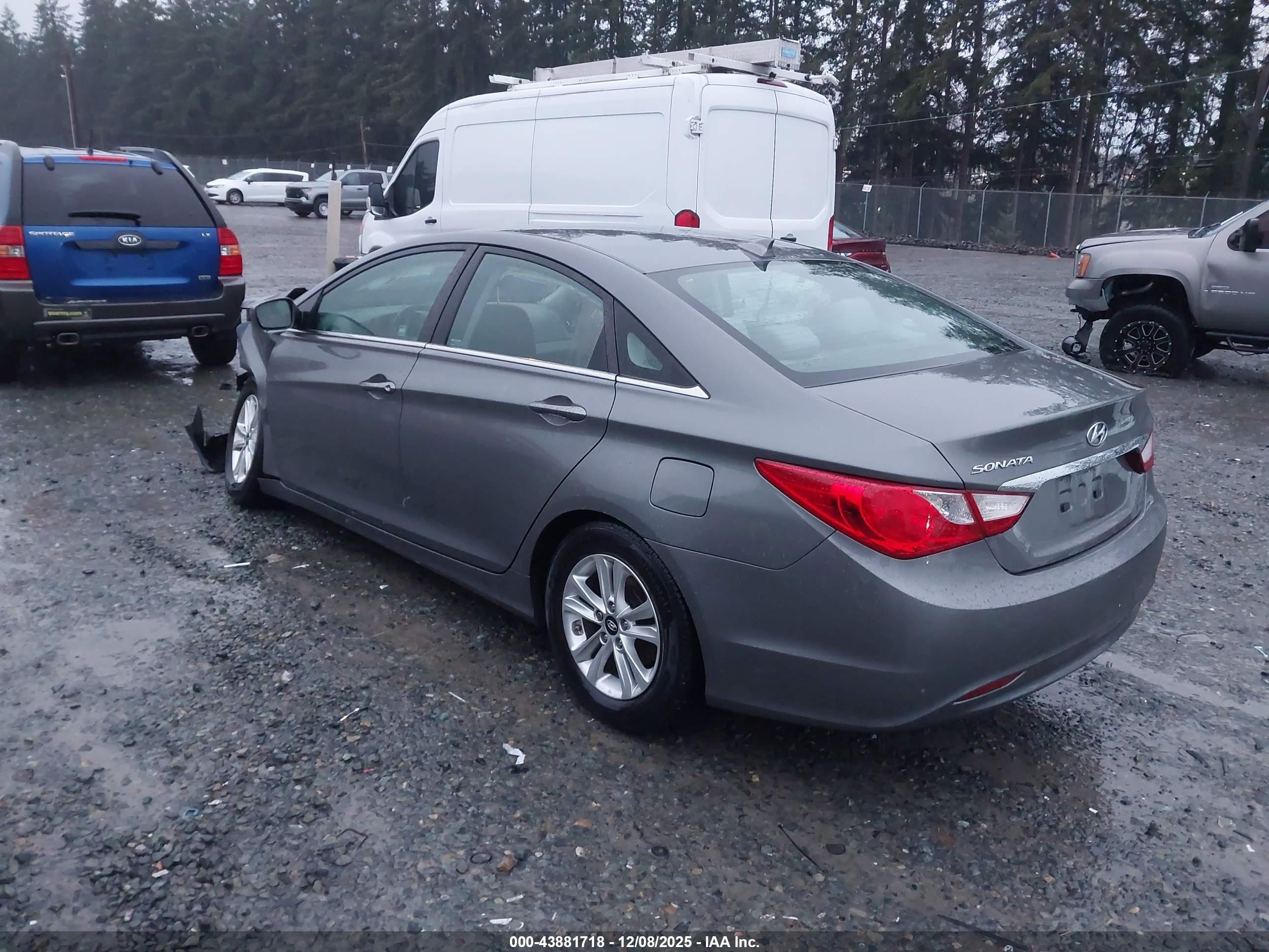 2013 Hyundai Sonata Gls Серый vin: 5NPEB4AC7DH764646