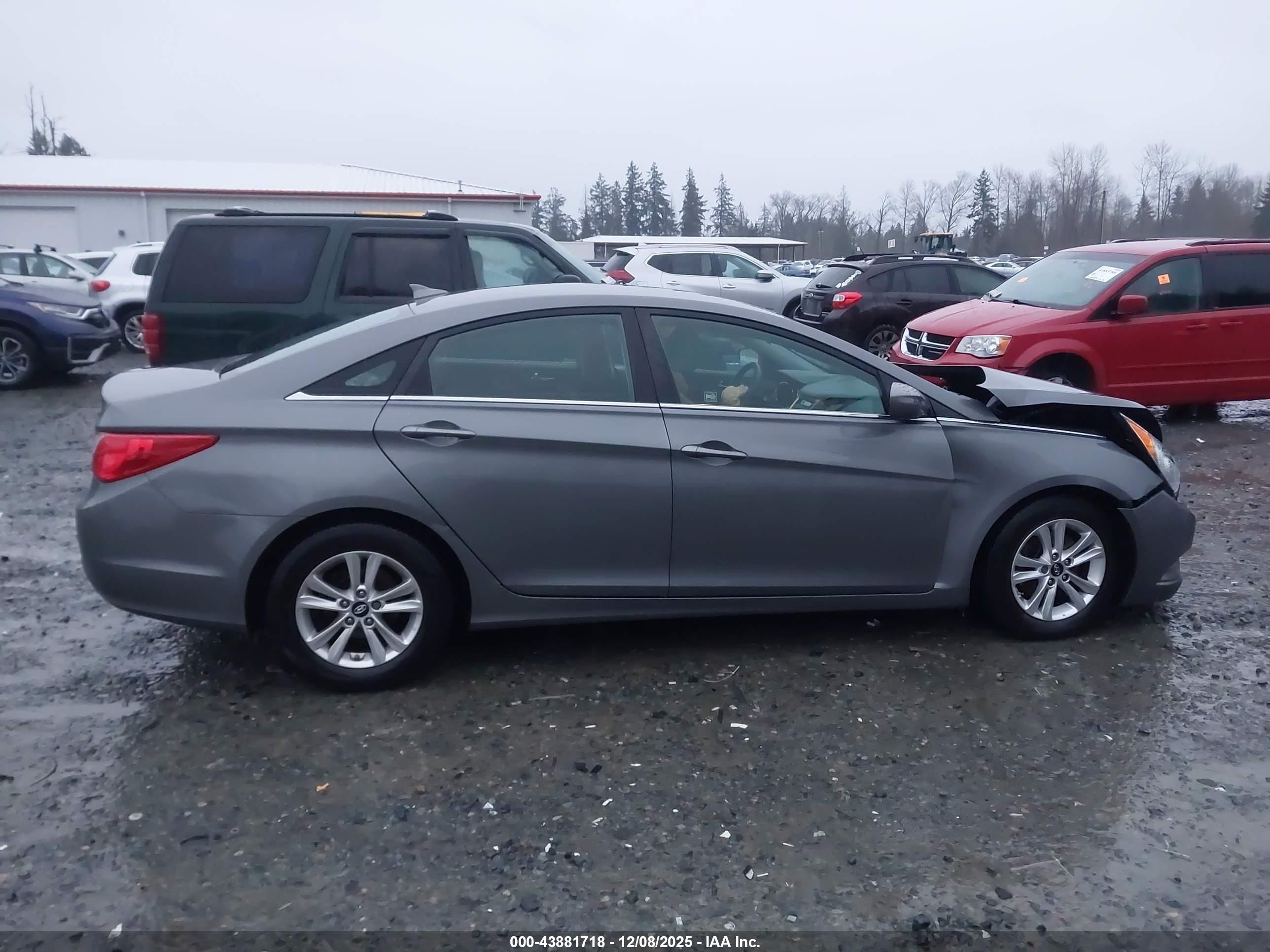 2013 Hyundai Sonata Gls Серый vin: 5NPEB4AC7DH764646