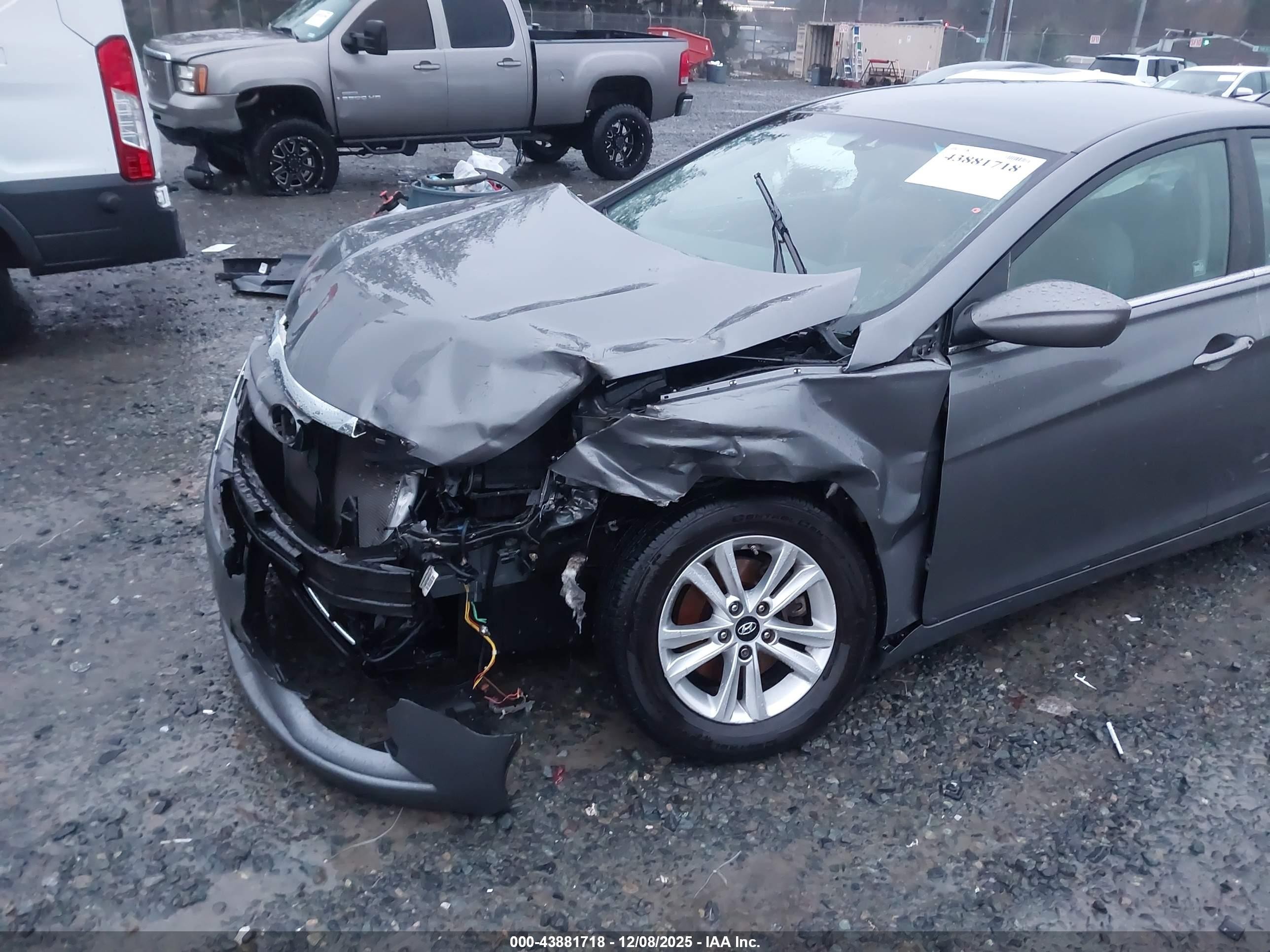 2013 Hyundai Sonata Gls Серый vin: 5NPEB4AC7DH764646