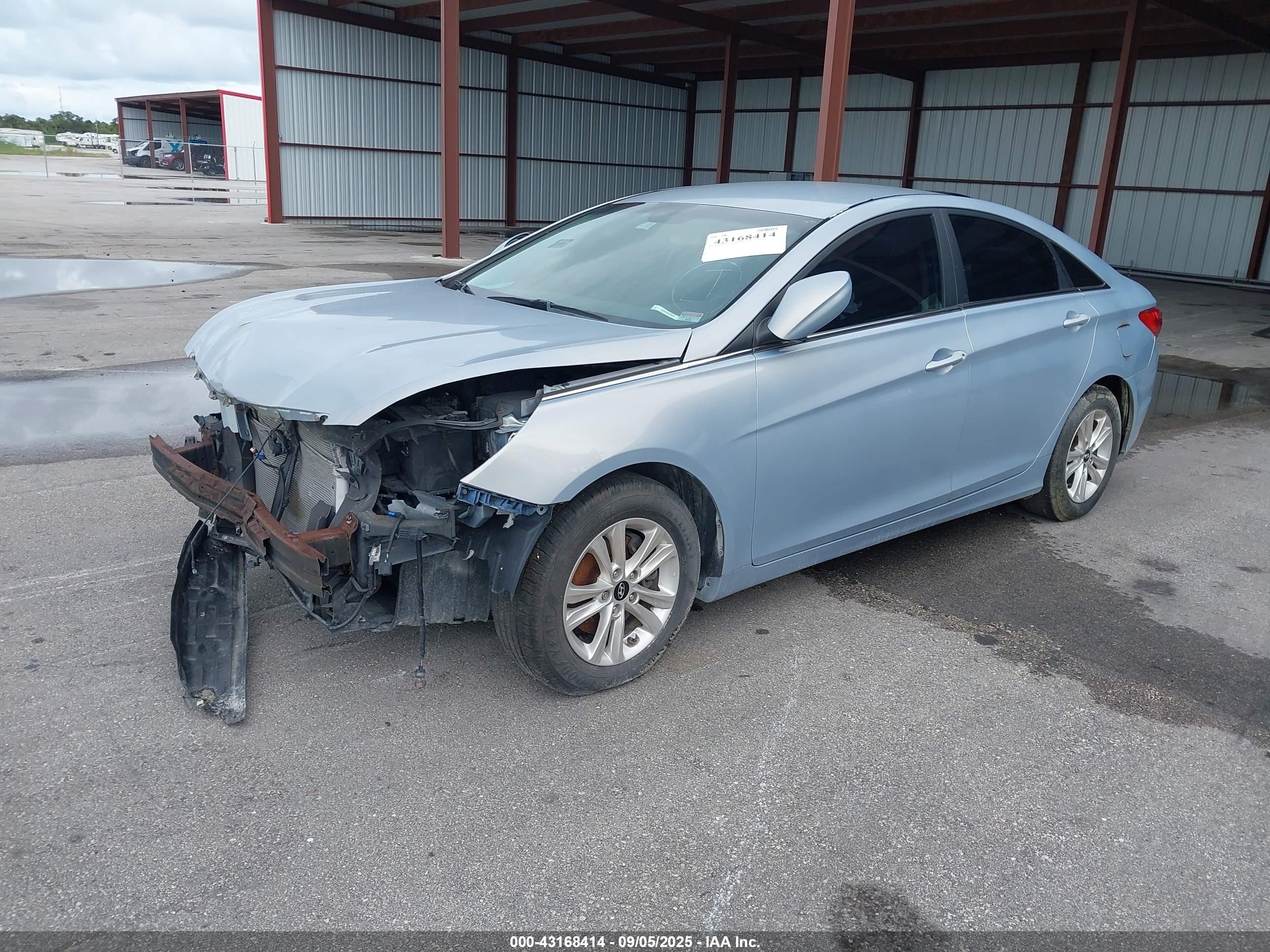 2013 Hyundai Sonata Gls Light Blue vin: 5NPEB4AC7DH765781