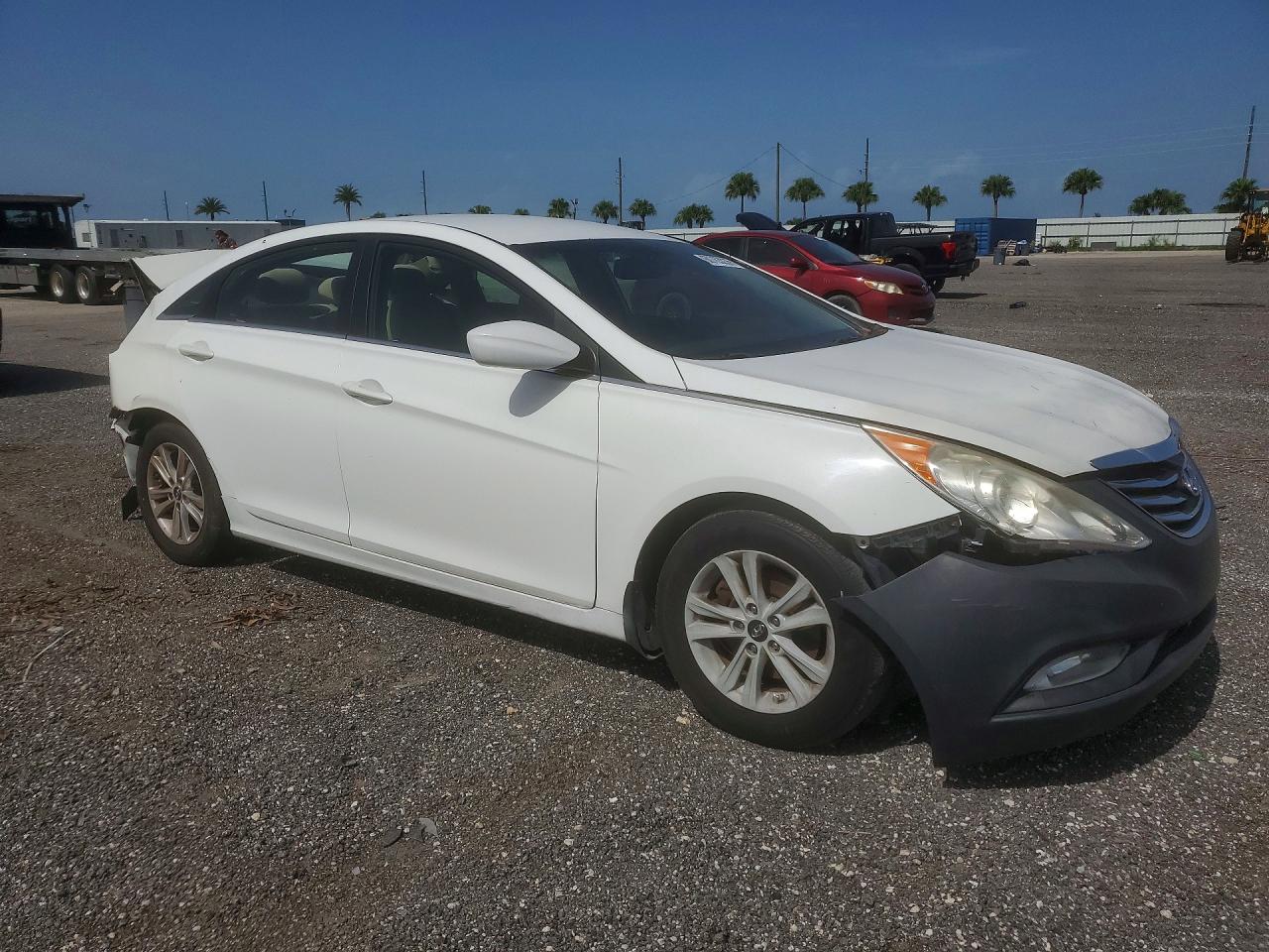 2013 Hyundai Sonata Gls White vin: 5NPEB4AC7DH780457