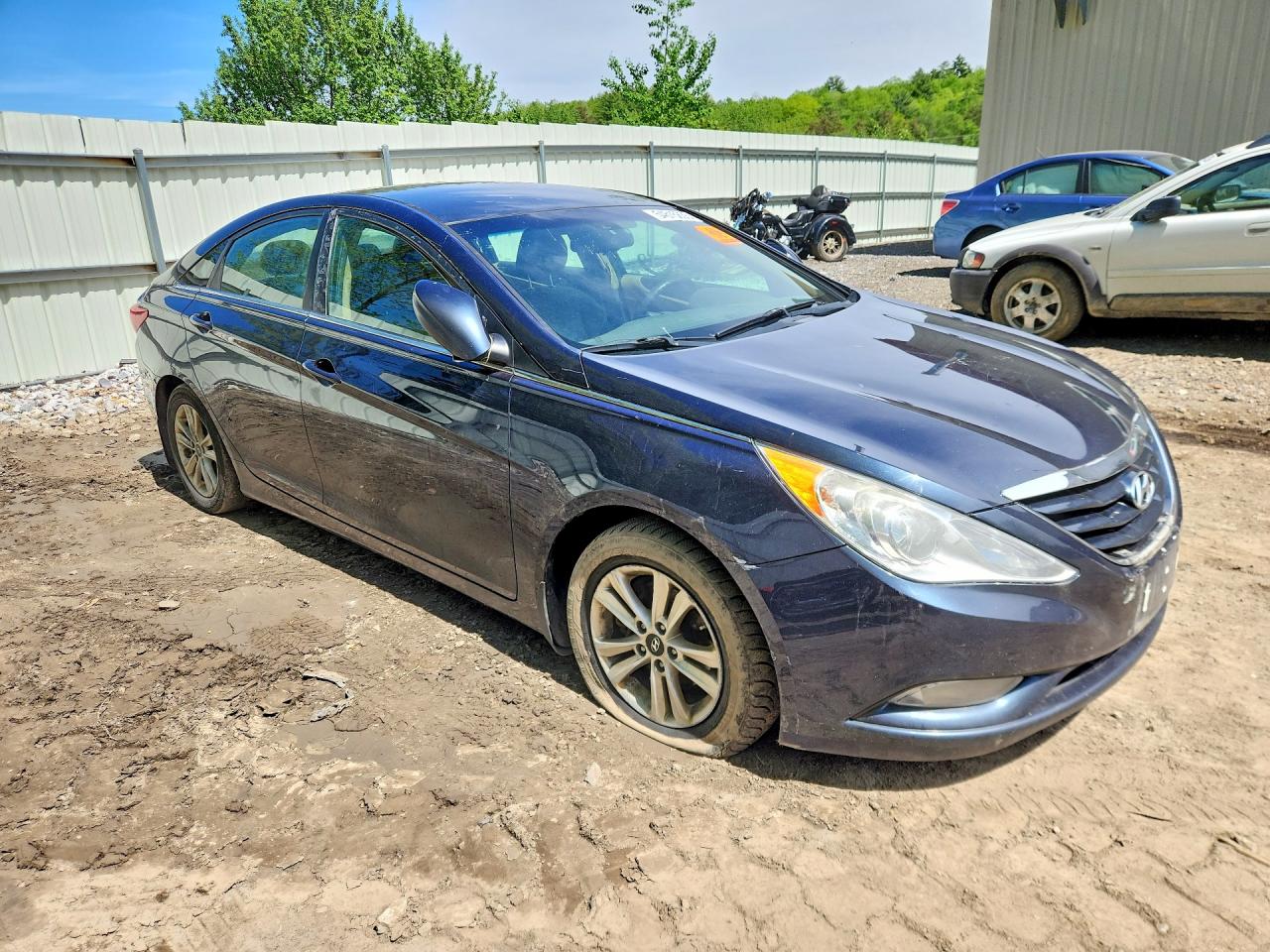 2013 Hyundai Sonata Gls Blue vin: 5NPEB4AC7DH780572