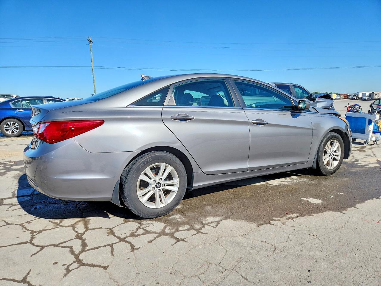2013 Hyundai Sonata Gls Gray vin: 5NPEB4AC7DH787845